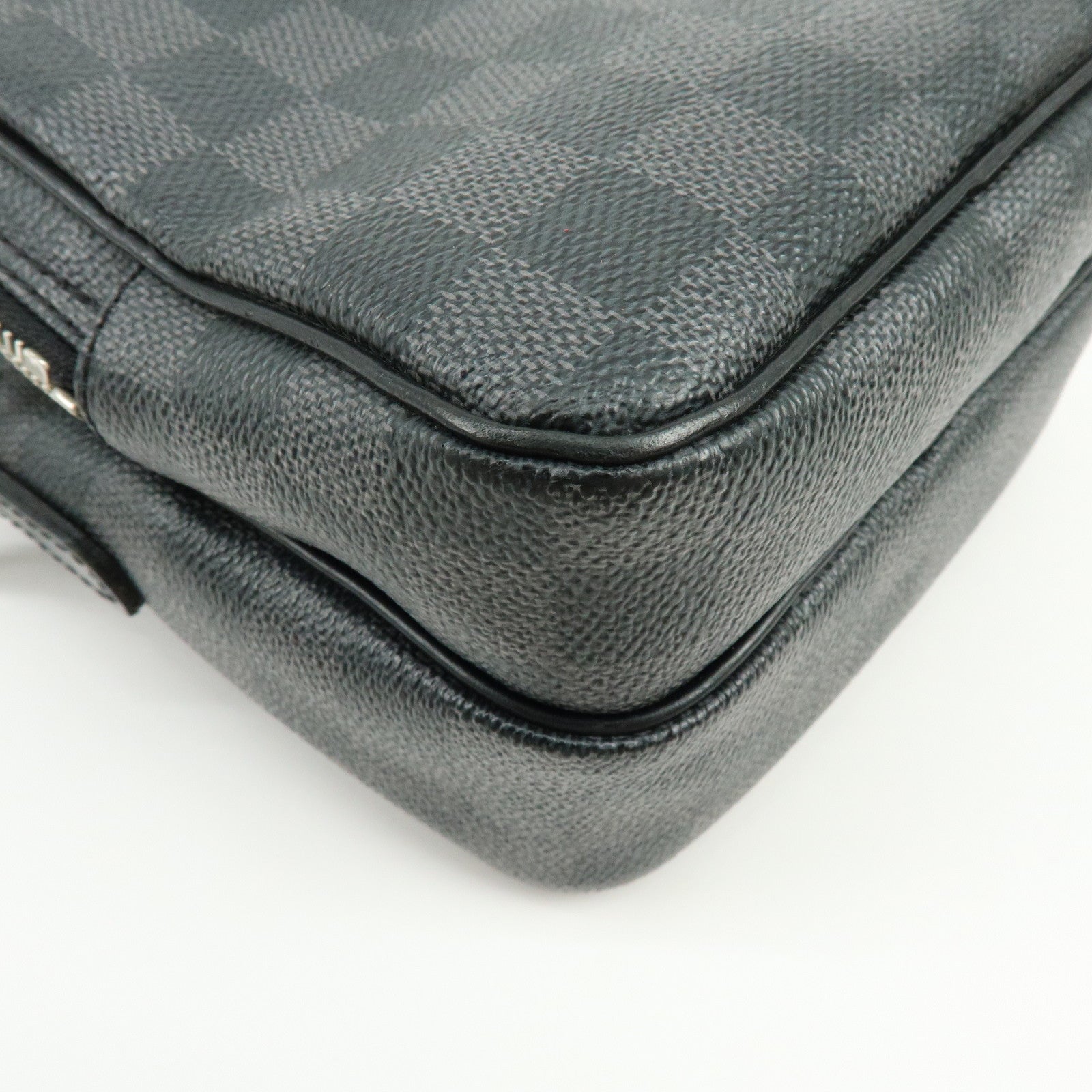 Louis Vuitton Damier Graphite Rem Shoulder Crossbody Bag Black N41446