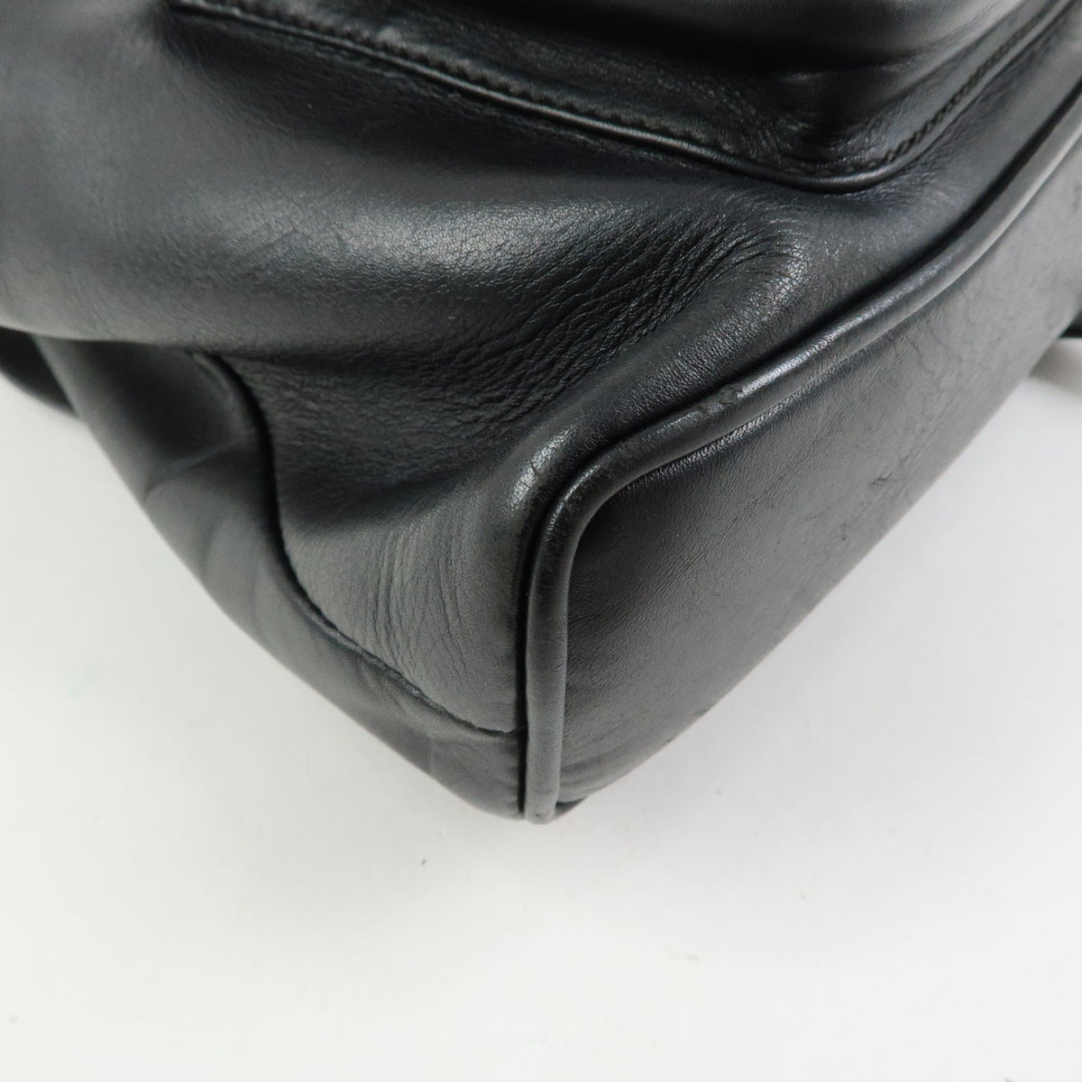 GUCCI Bamboo Sherry Leather Backpack Rucksack Black 003・2058・0044