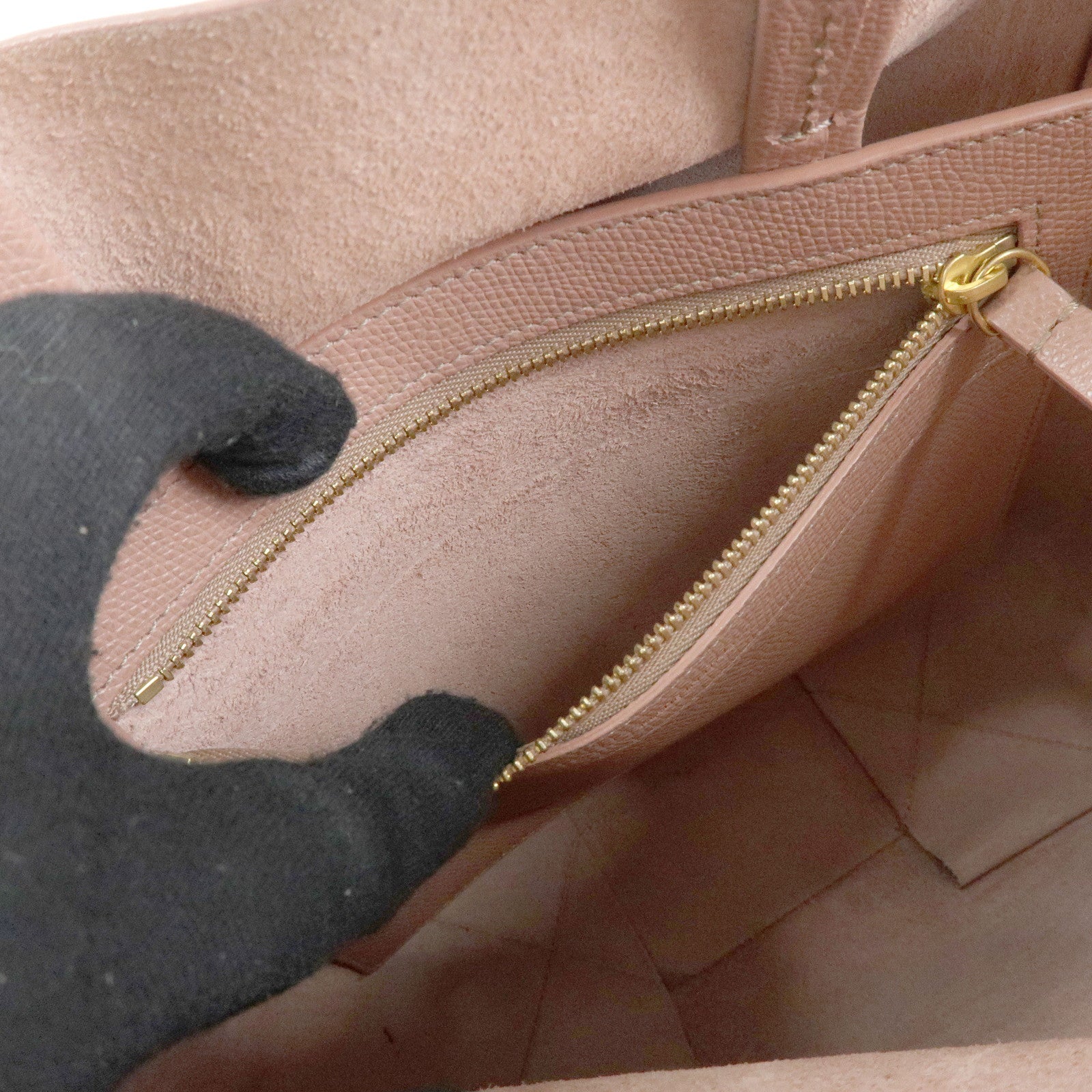 Celine Small Vertical Cabas Leather 2Way Bag Hand Bag Shoulder Bag Rose