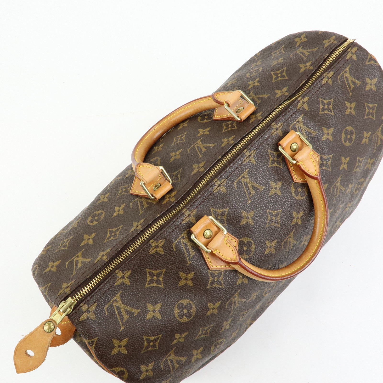 Louis Vuitton Monogram Speedy 40 Hand Bag Boston Bag Brown M41522