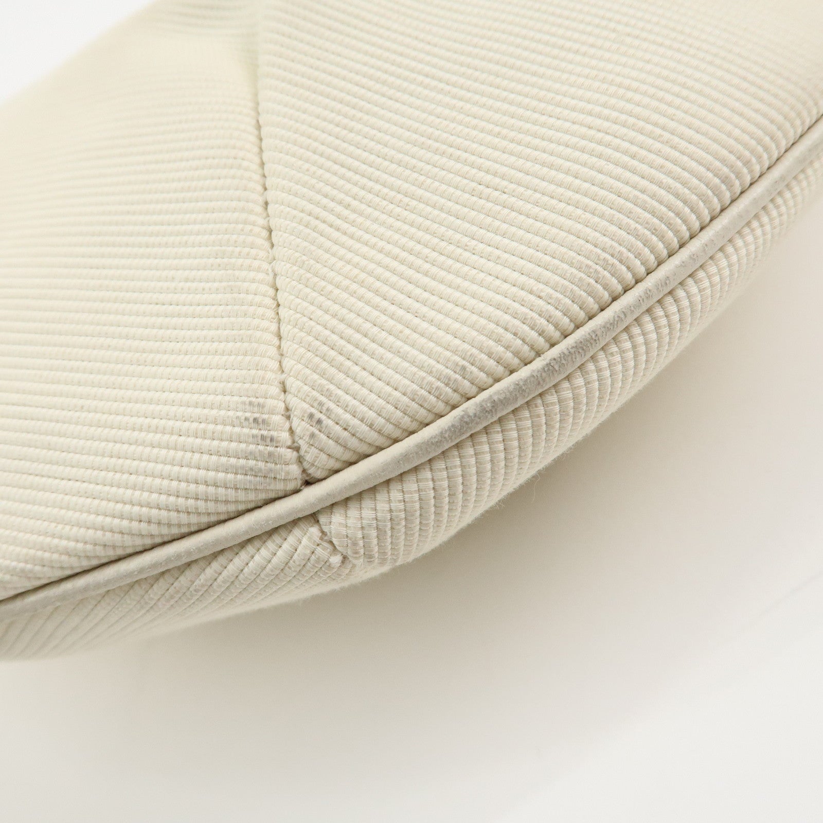 GUCCI Canvas Leather Hobo Bag Shoulder Bag Hand Bag Ivory 106293 Used