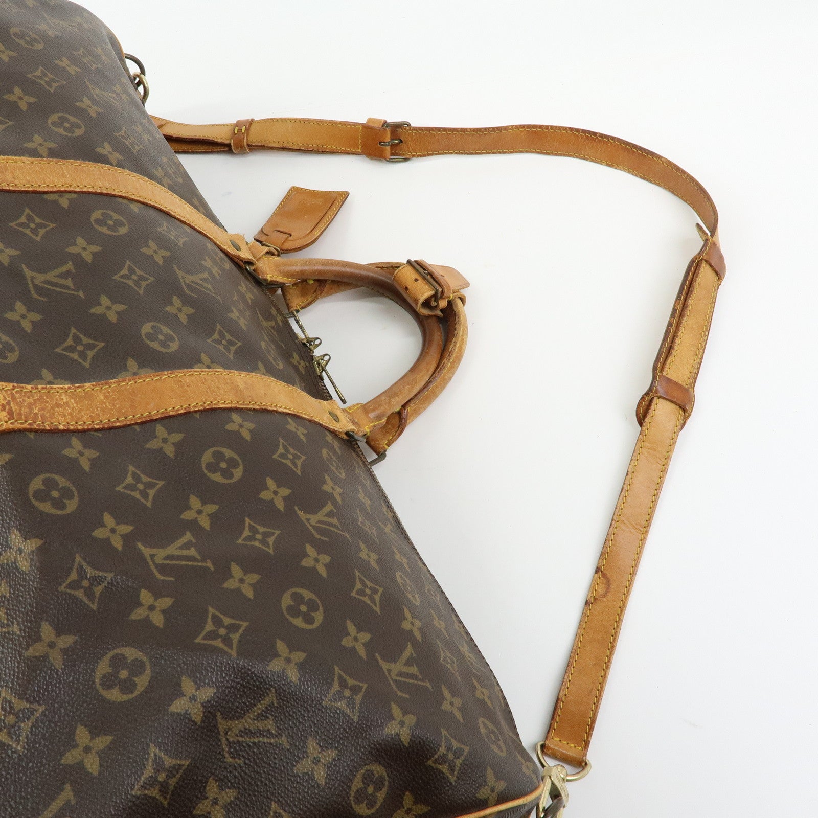 Louis Vuitton Monogram Keep All Bandouliere 60 Boston Bag M41412