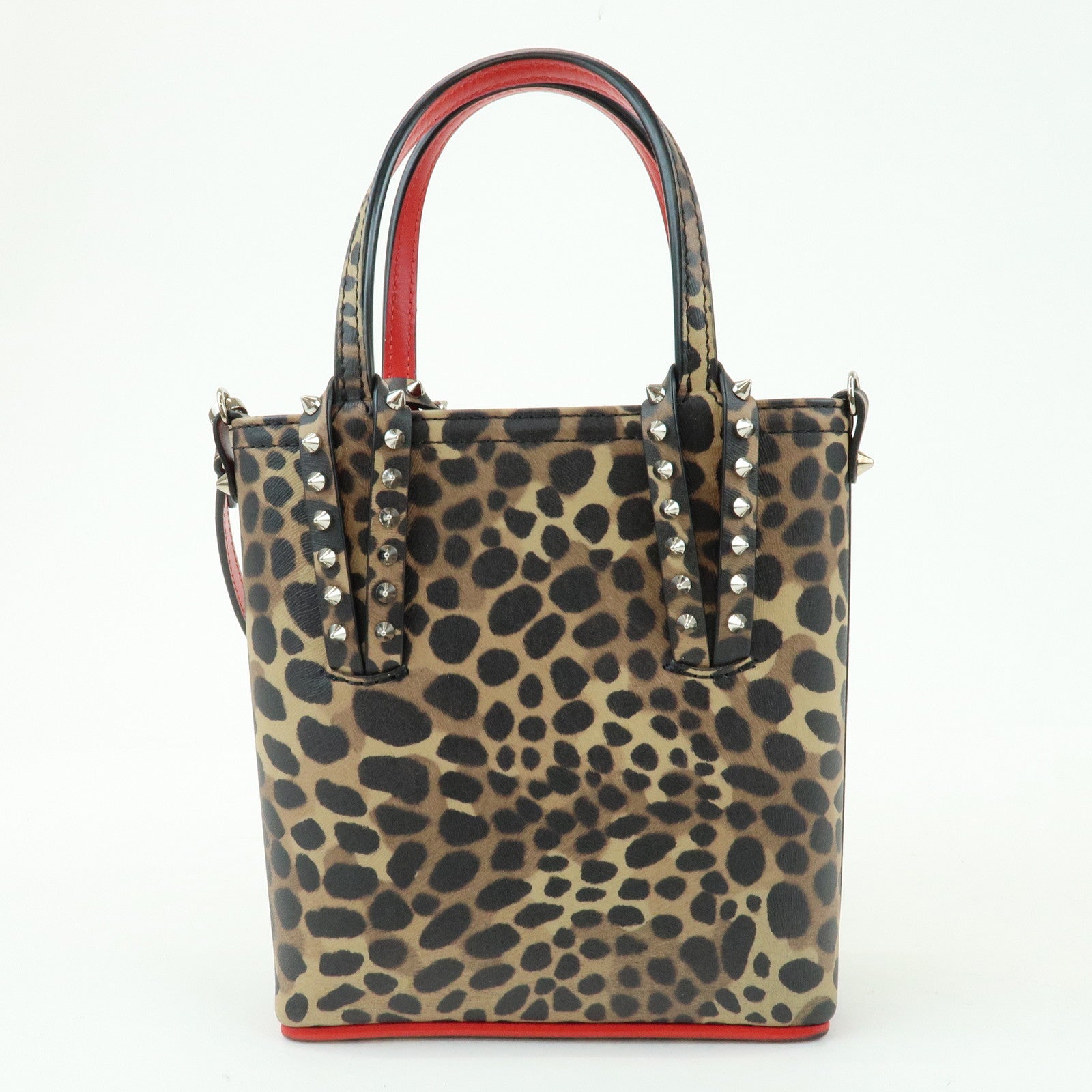 Christian Louboutin PVC Leopard 2Way Bag Hand Bag Shoulder Bag