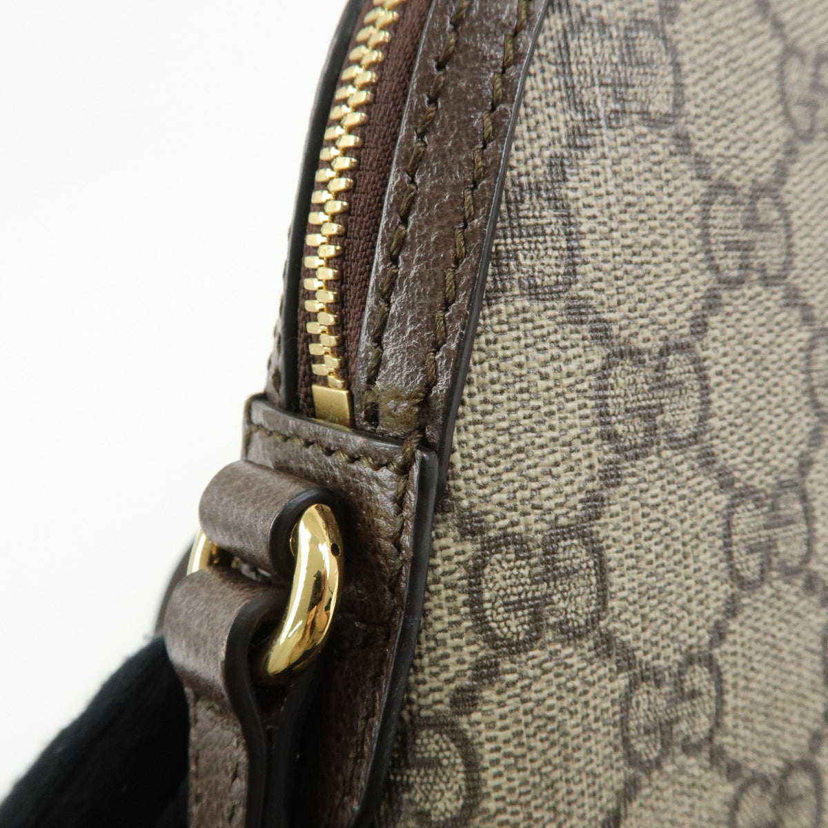 GUCCI Ophidia Sherry Double G GG Supreme Leather Shoulder Bag 499621