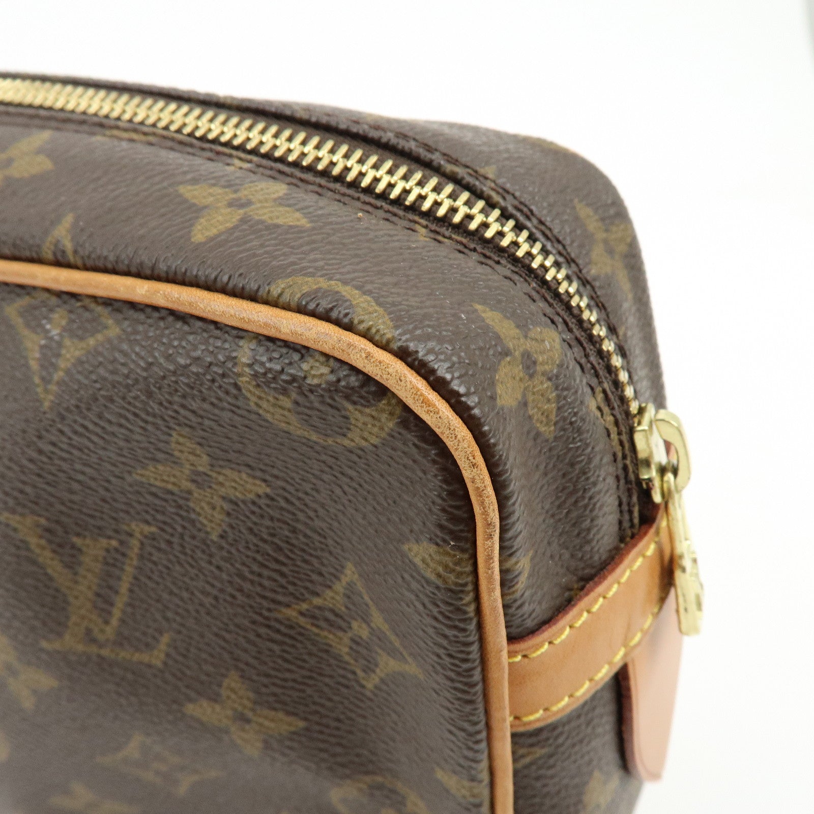 Louis Vuitton Monogram Compiegne 28 Pouch Clutch Bag Brown M51845