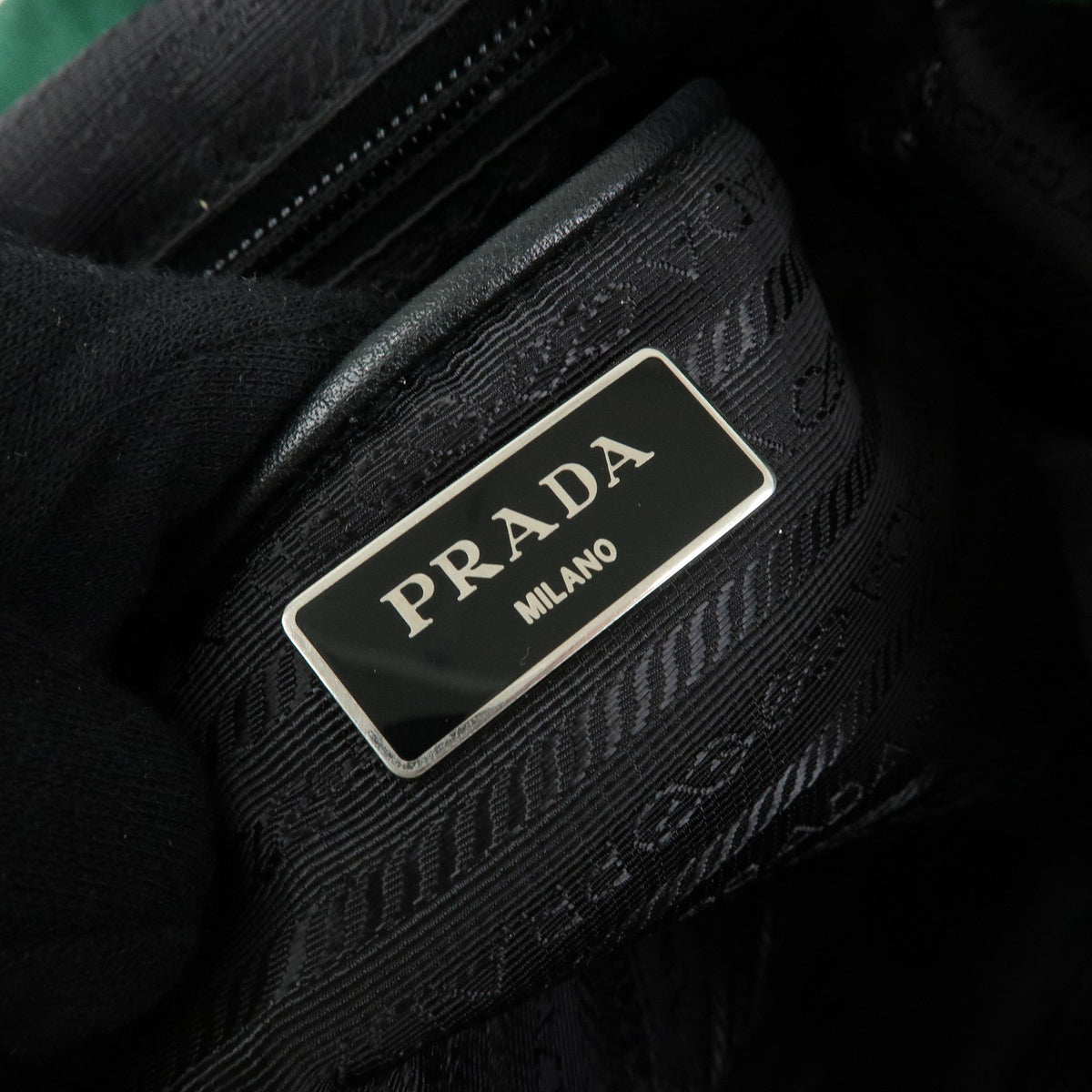 PRADA Triangle Logo Nylon Leather Backpack Rucksack Camouflage BZ0032