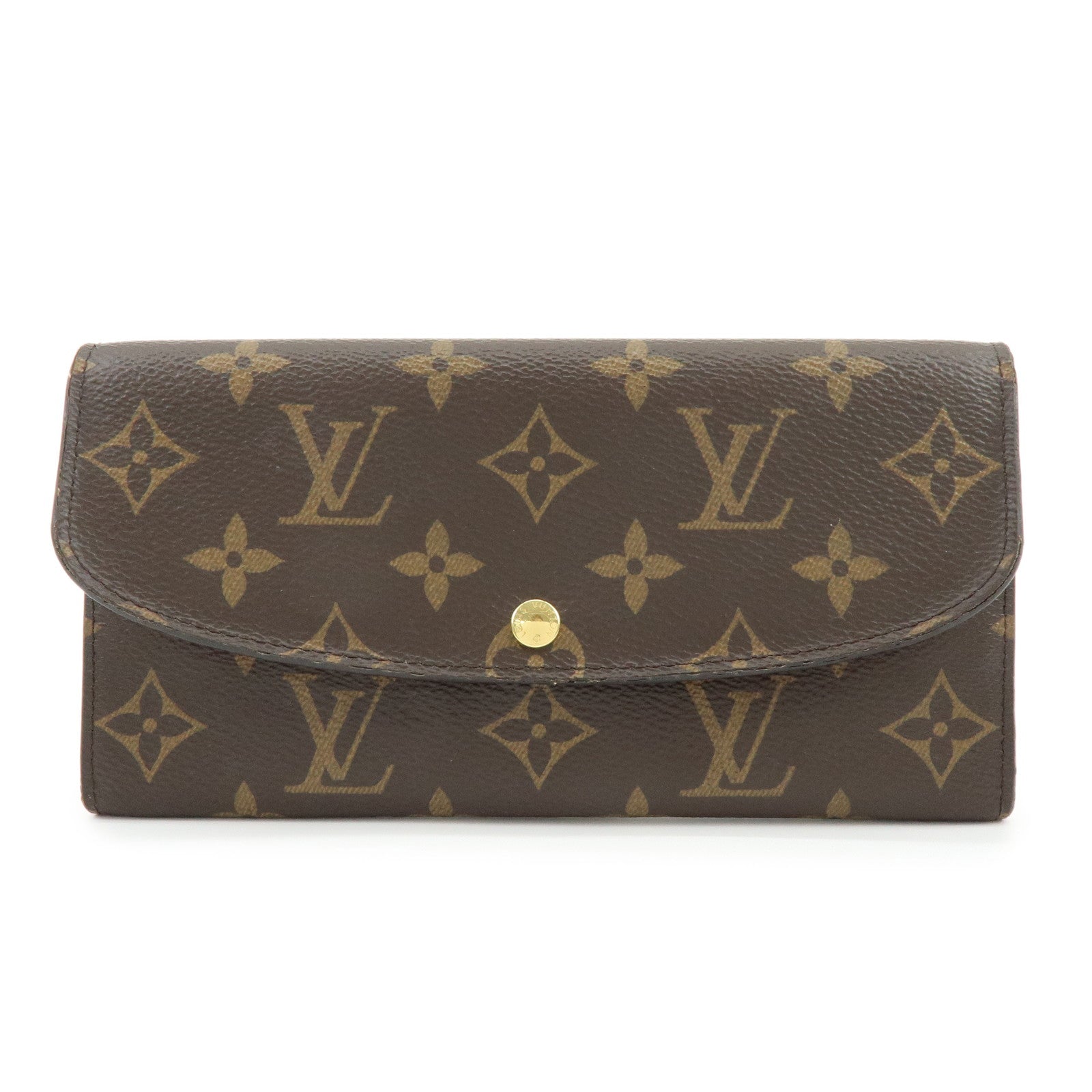 Louis Vuitton Monogram Portefeuille Emilie Long Wallet Brown M61289