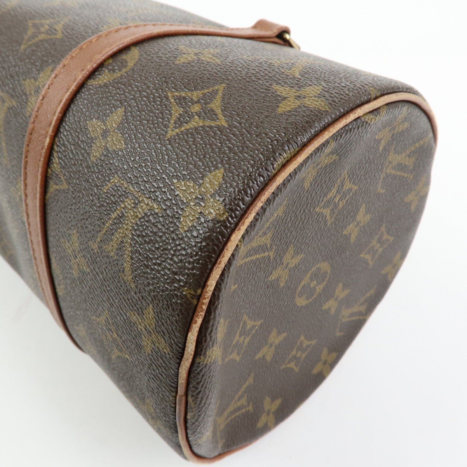 Louis Vuitton Monogram Papillon 30 Hand Bag Brown M51385