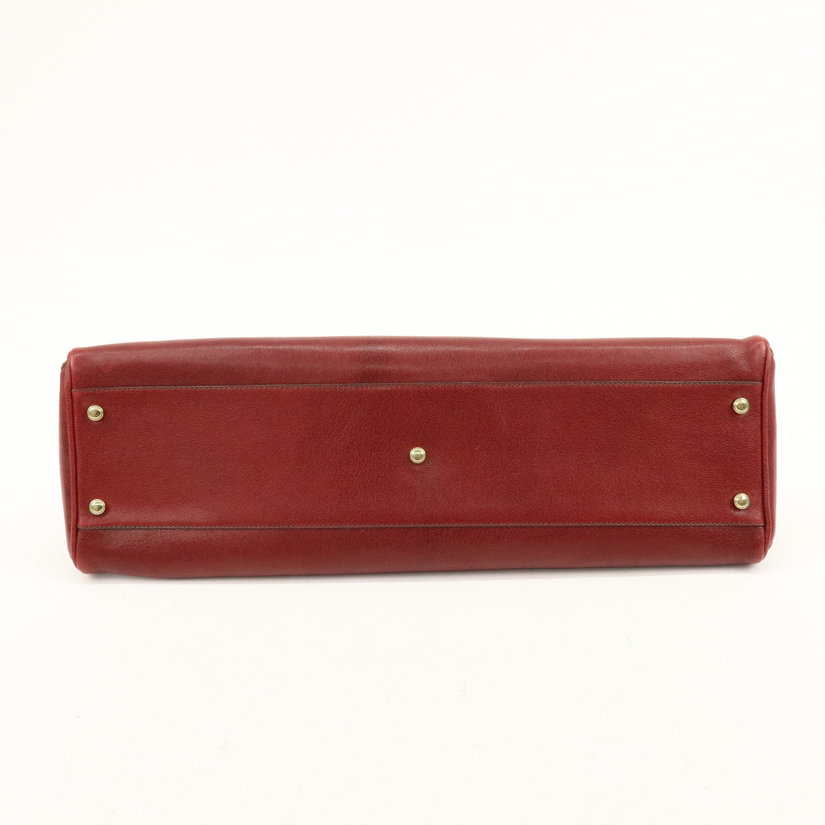 Cartier Marcello de Cartier Leather Tote Bag Hand Bag Bordeaux