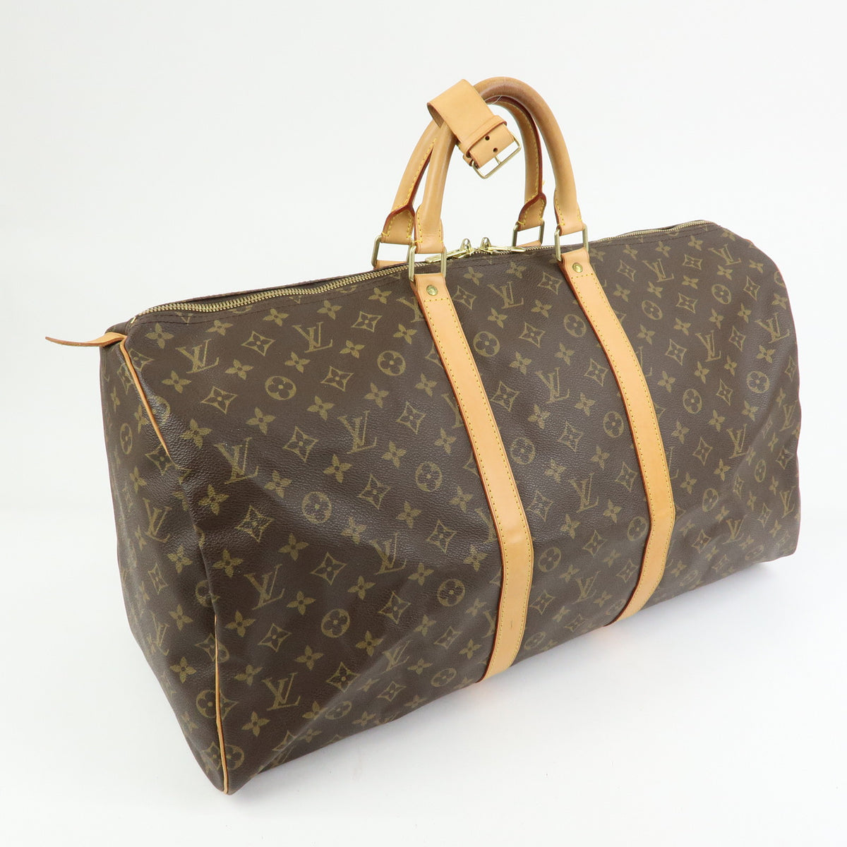 Louis Vuitton Monogram Keep All 55 Boston Bag Brown M41424