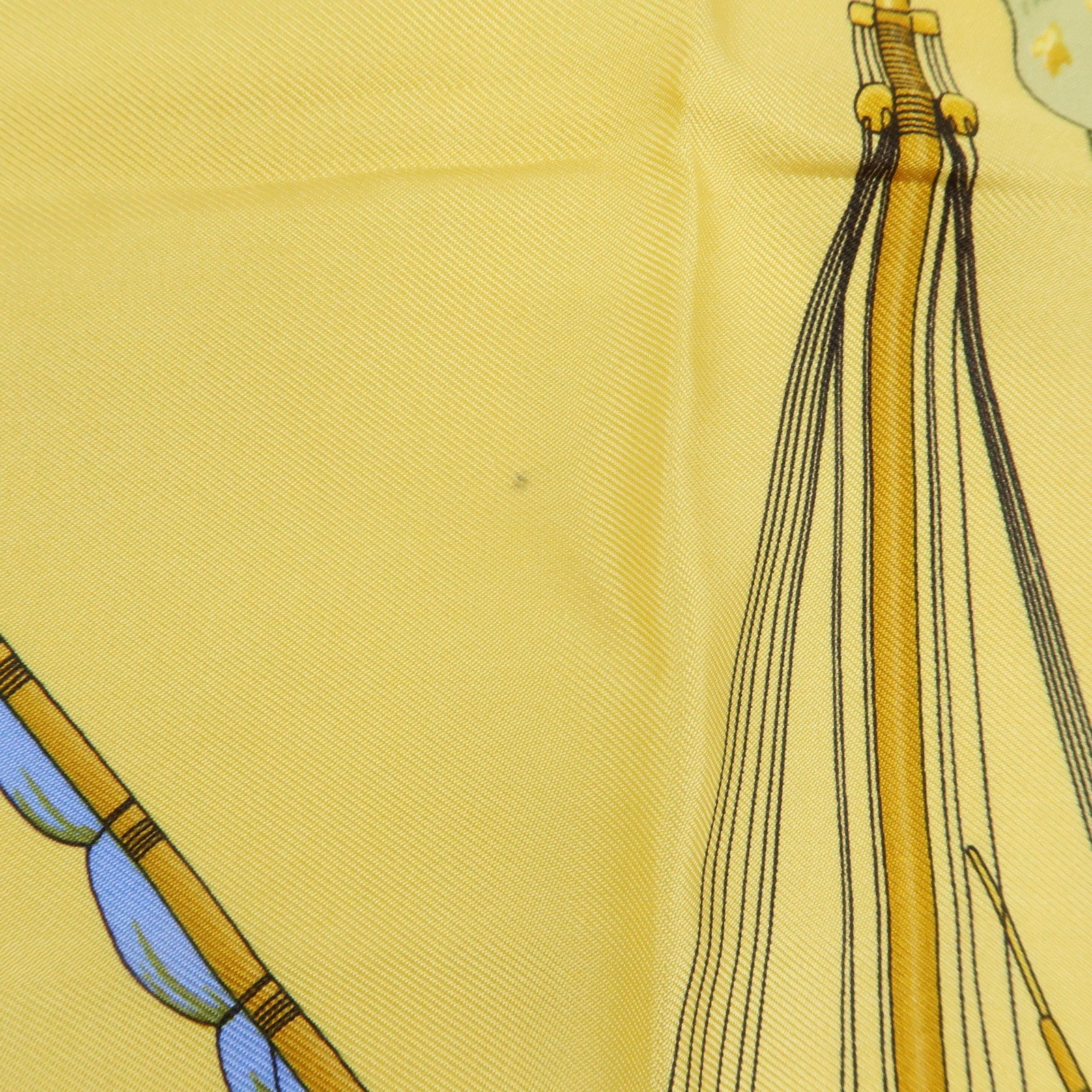 HERMES Set of 2 Carre90 Silk 100% Scarf La MARINE a RAMES/GRAND APPARAT