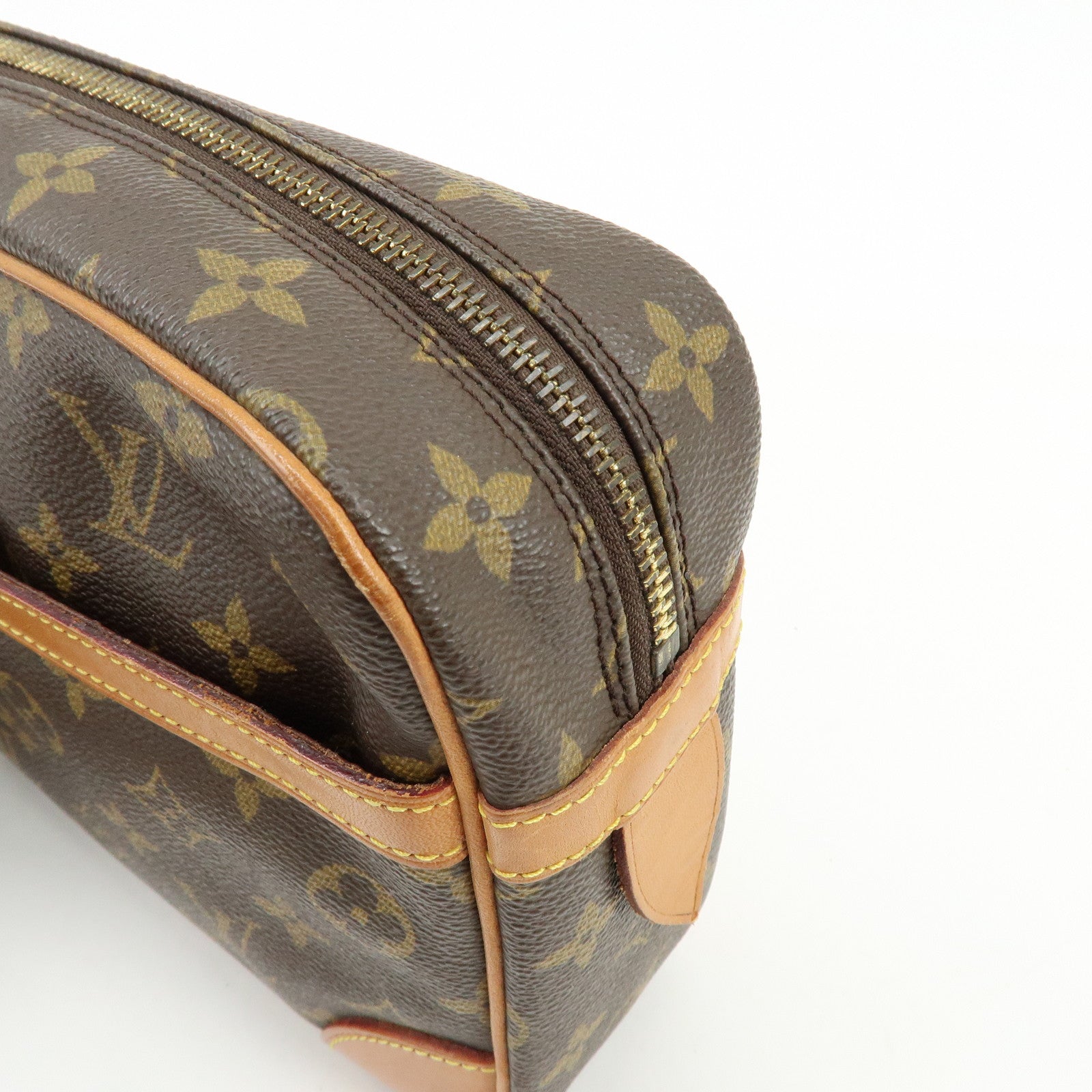 Louis Vuitton Monogram Compiegne 28 Pouch Clutch Bag Brown M51845