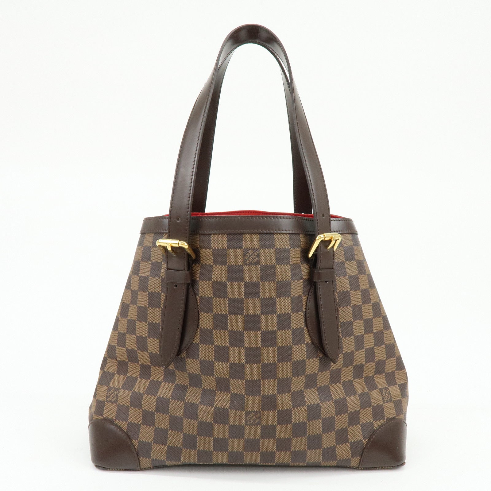 Louis Vuitton Damier Hampstead MM Hand Bag Tote Bag Brown N51204