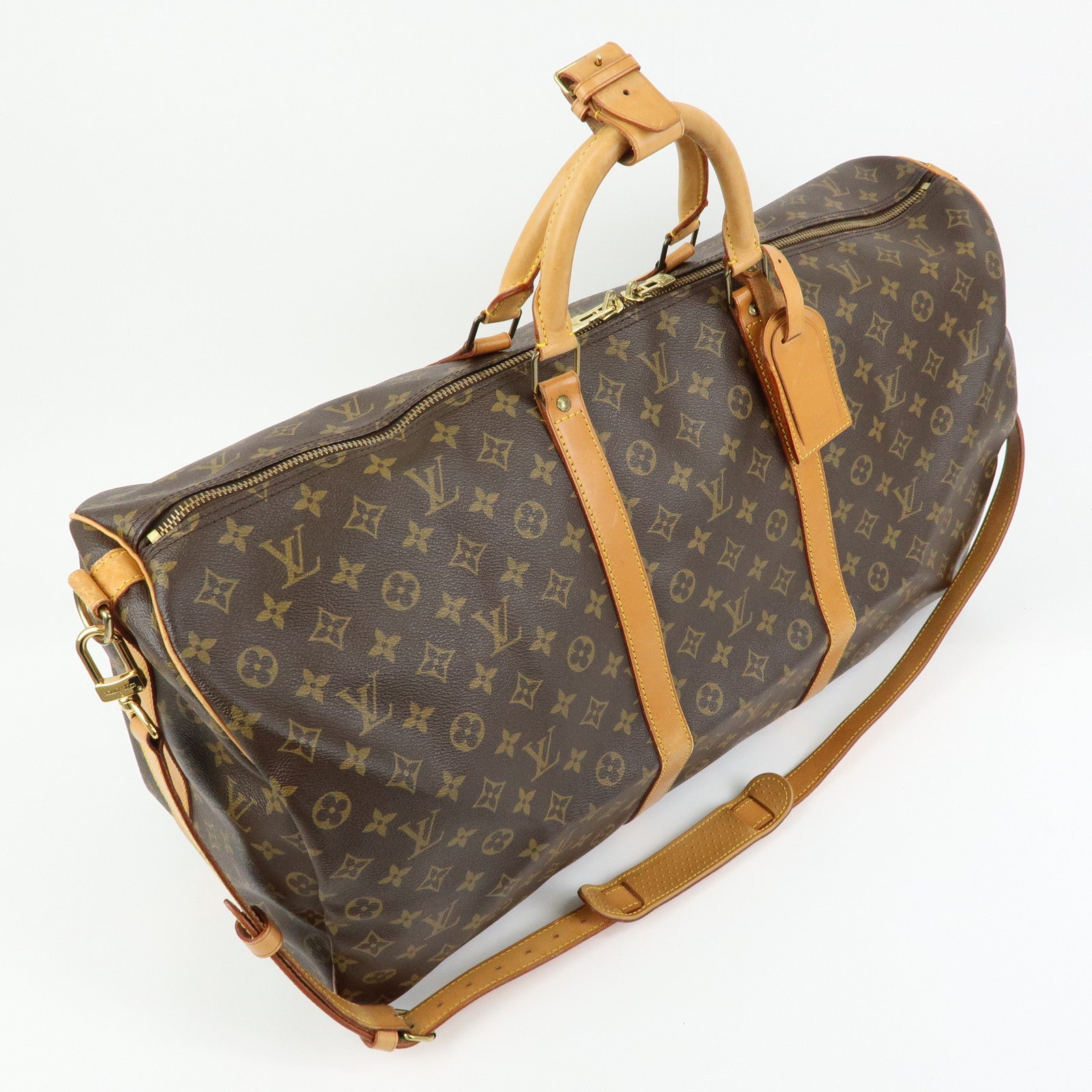 Louis Vuitton Monogram Keep All Bandouliere 60 Boston Bag M41412