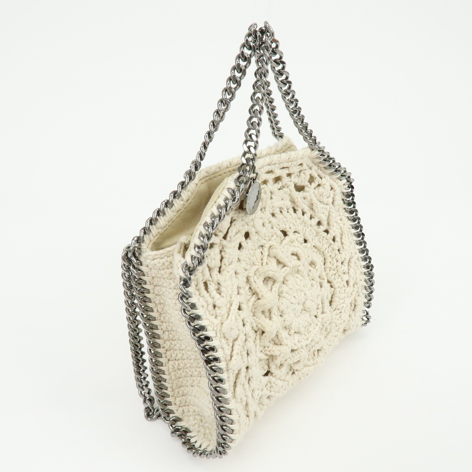 STELLA MCCARTNEY Falabella Canvas Crochet 2Way Hand Bag 391698