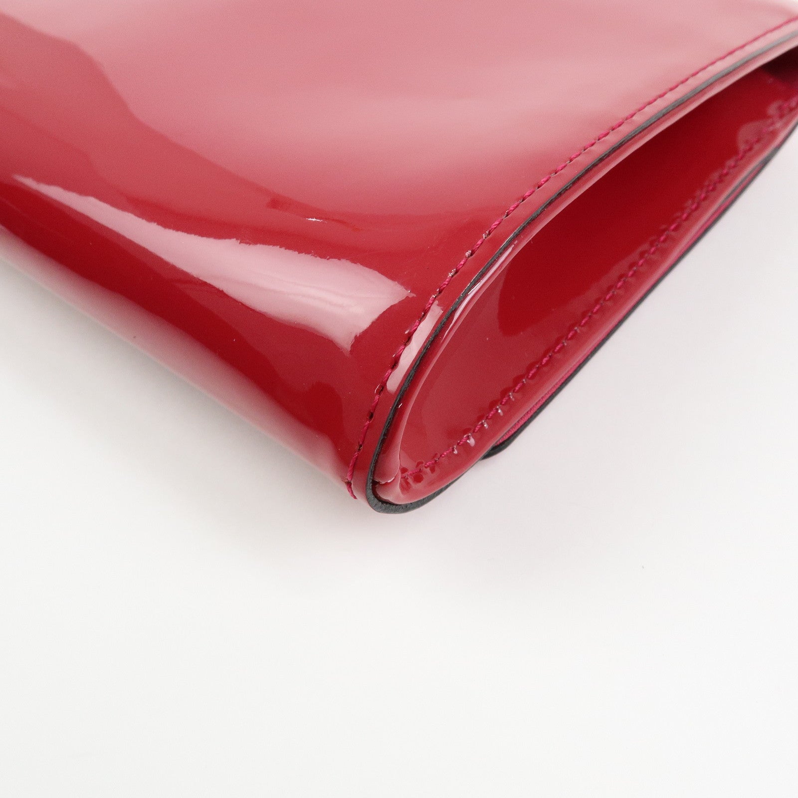 Louis Vuitton Vernis Pochette Louise GM Clutch Bag Rose Indien M61317