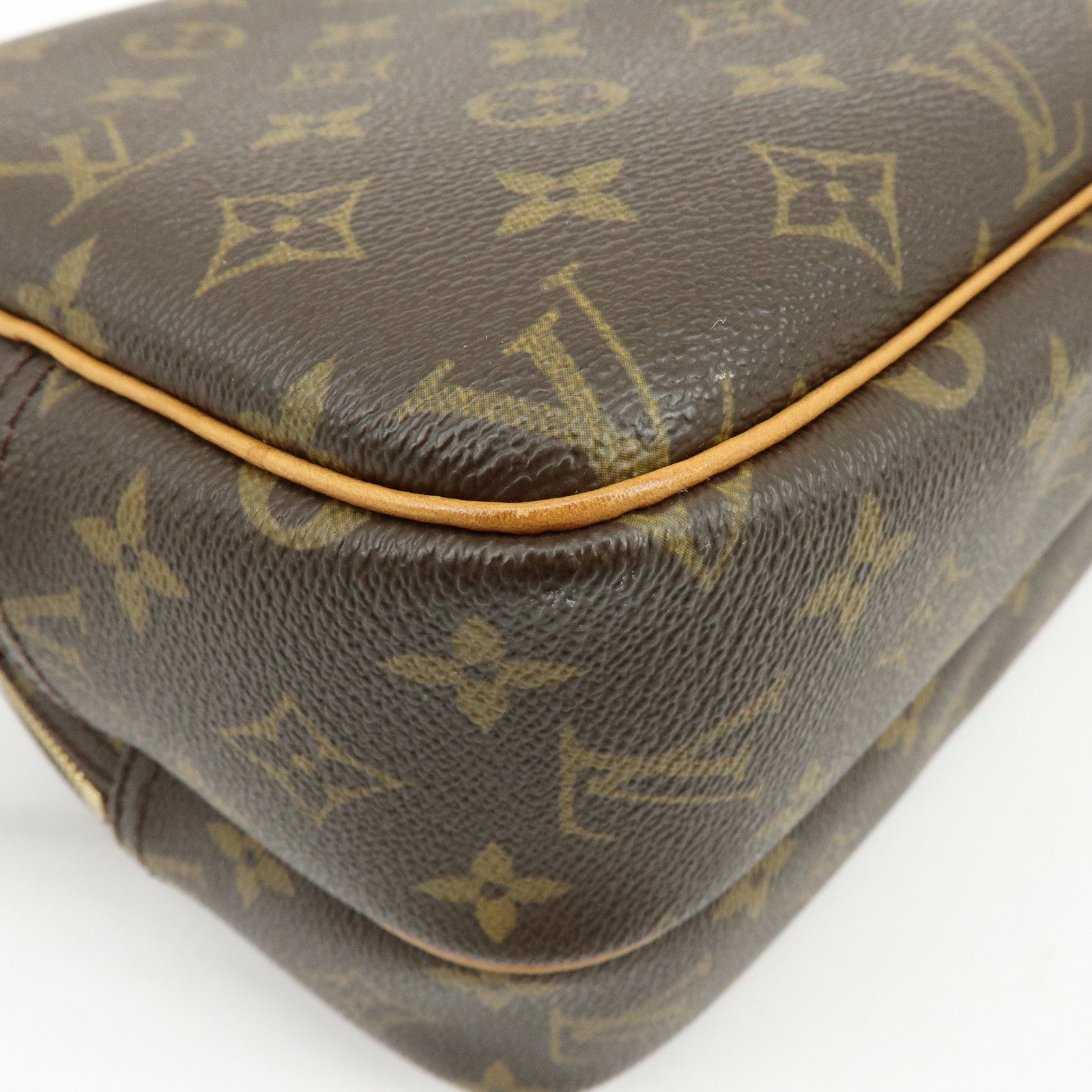Louis Vuitton Monogram Reporter PM Shoulder Bag Brown M45254