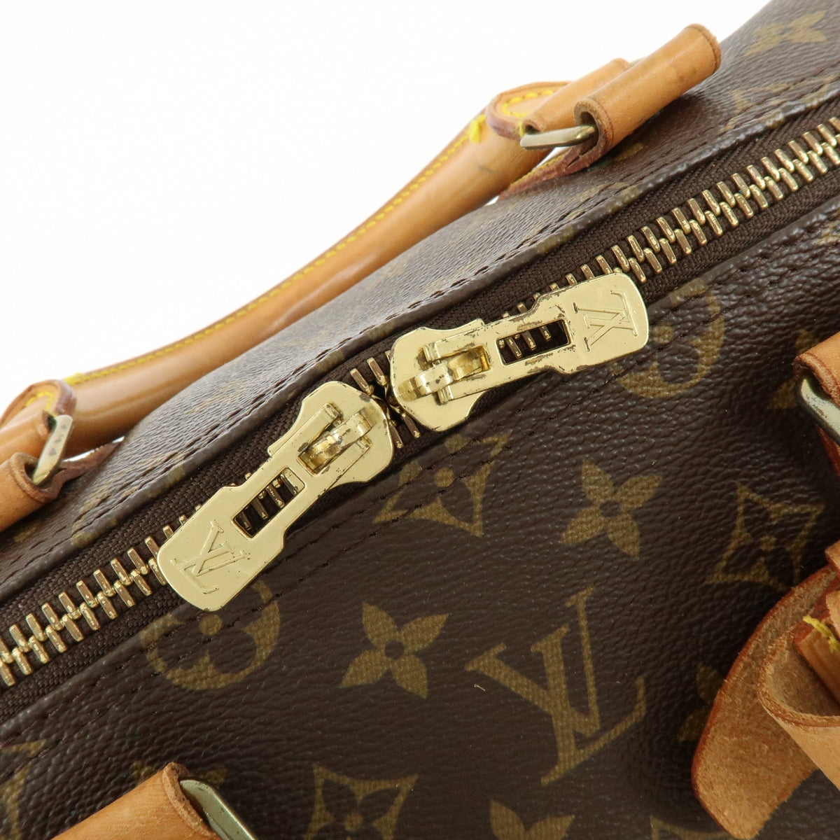 Louis Vuitton Monogram Keep All Bandouliere 55 Boston Bag Brown M41414