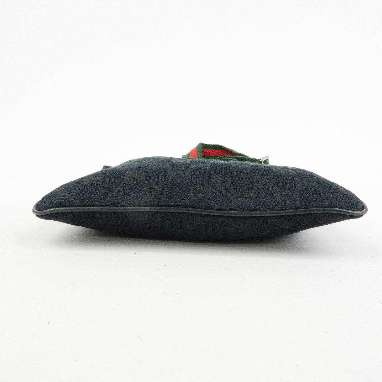 GUCCI Sherry GG Canvas Leather Shoulder Bag Messenger Bag Black