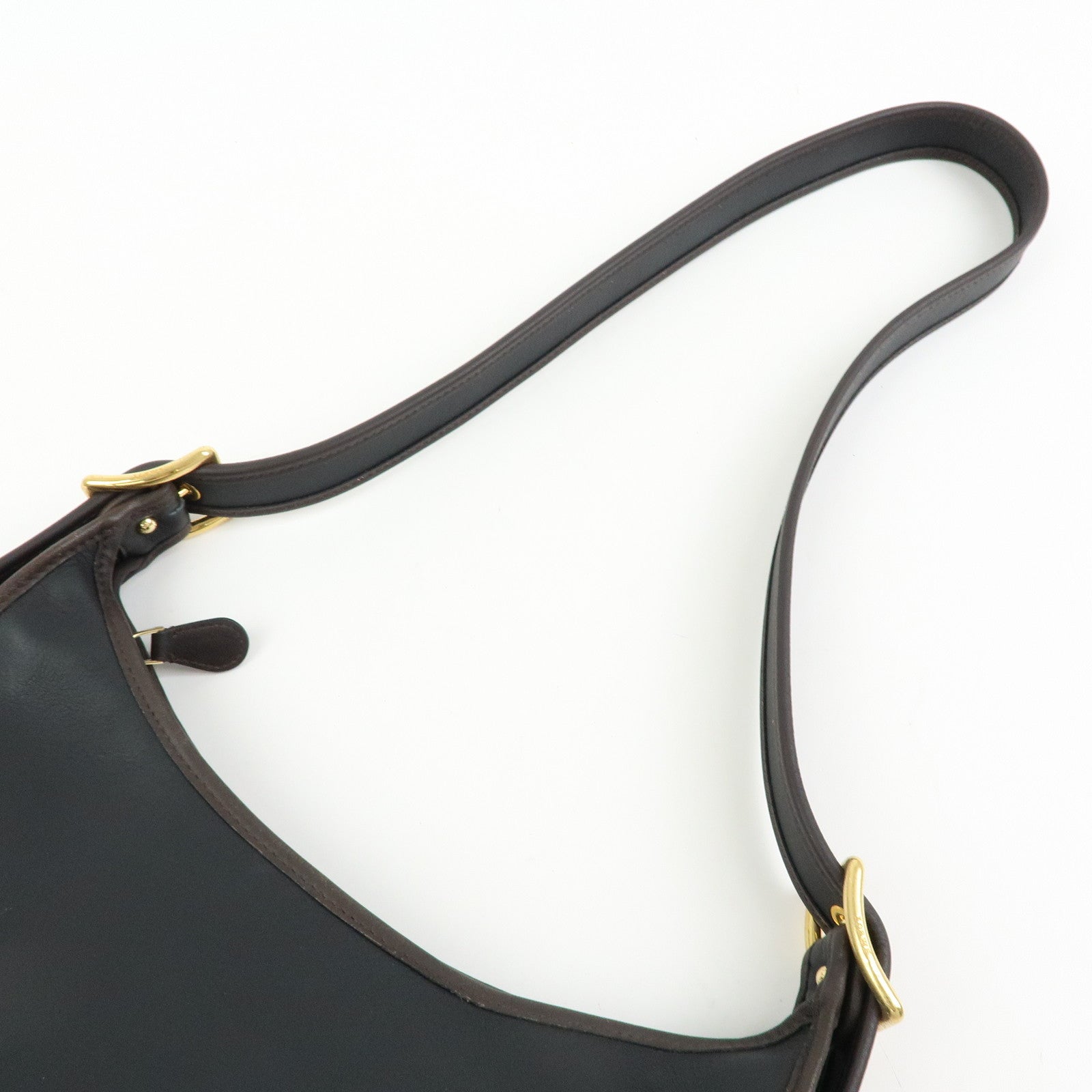 LOEWE Anagram Leather Sophia Shoulder Bag Crossbody Bag Black Brown