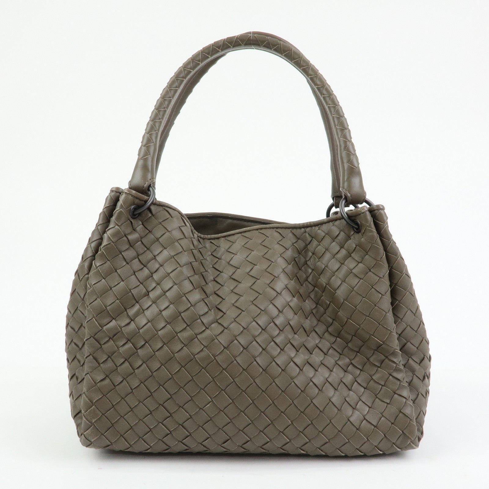 BOTTEGA VENETA Intrecciato Parachute Nappa Leather Shoulder Bag 428047