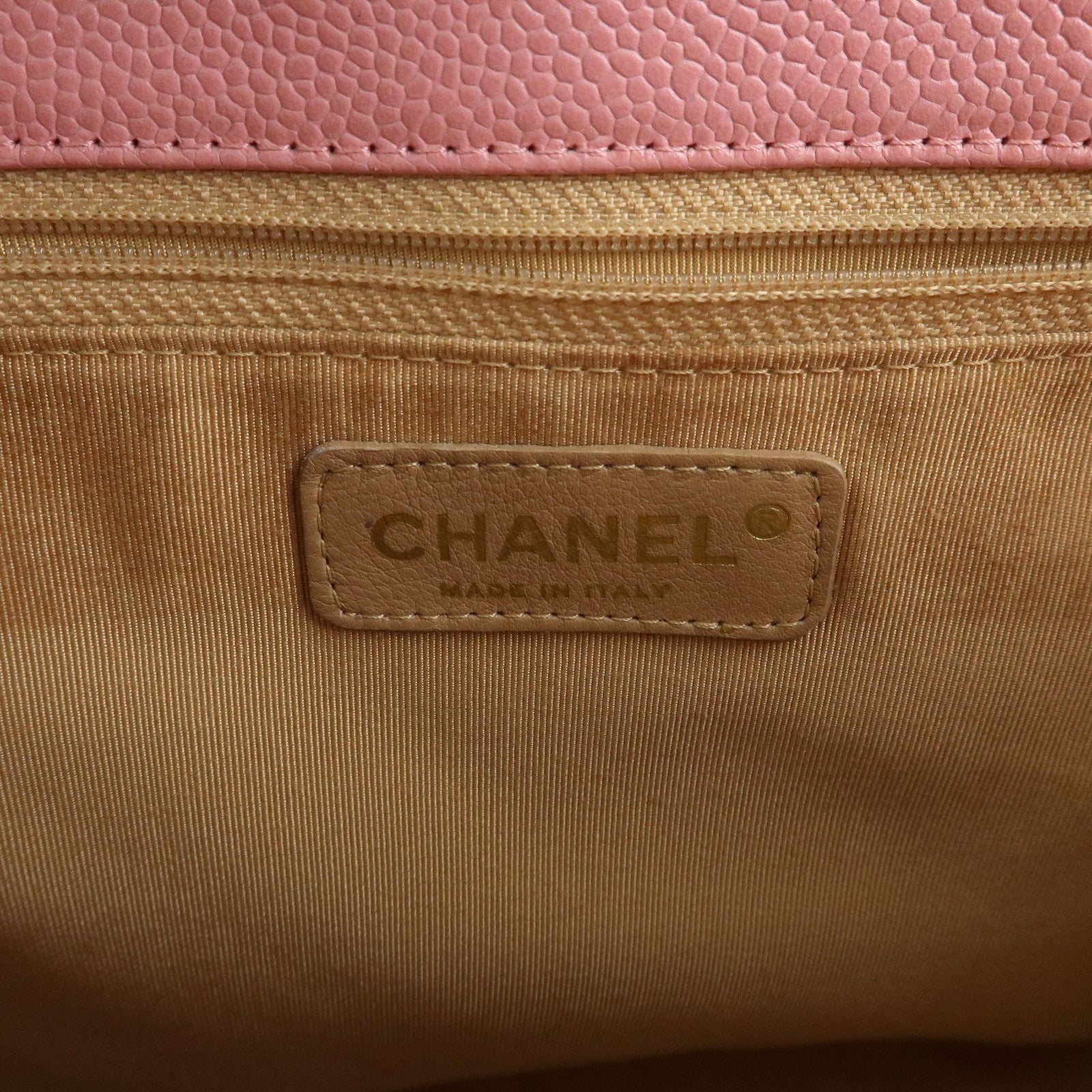 CHANEL COCO Mark Caviarskin PST Chain Tote Bag Shoulder Bag Pink