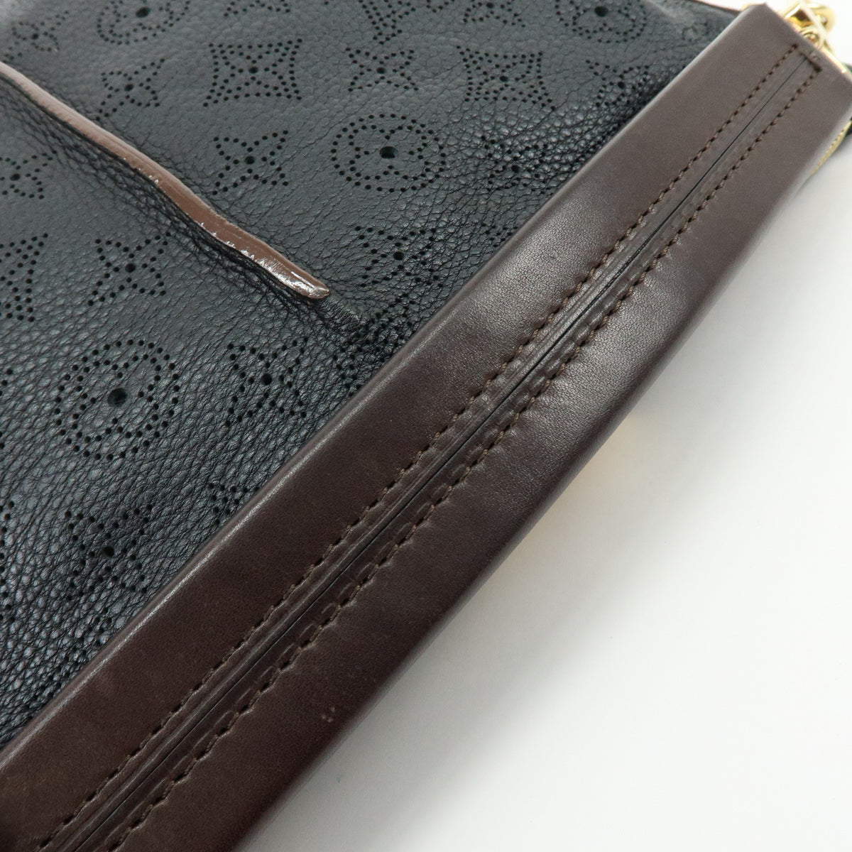 Louis Vuitton Monogram Mahina Selene PM Shoulder Bag Noir M94314
