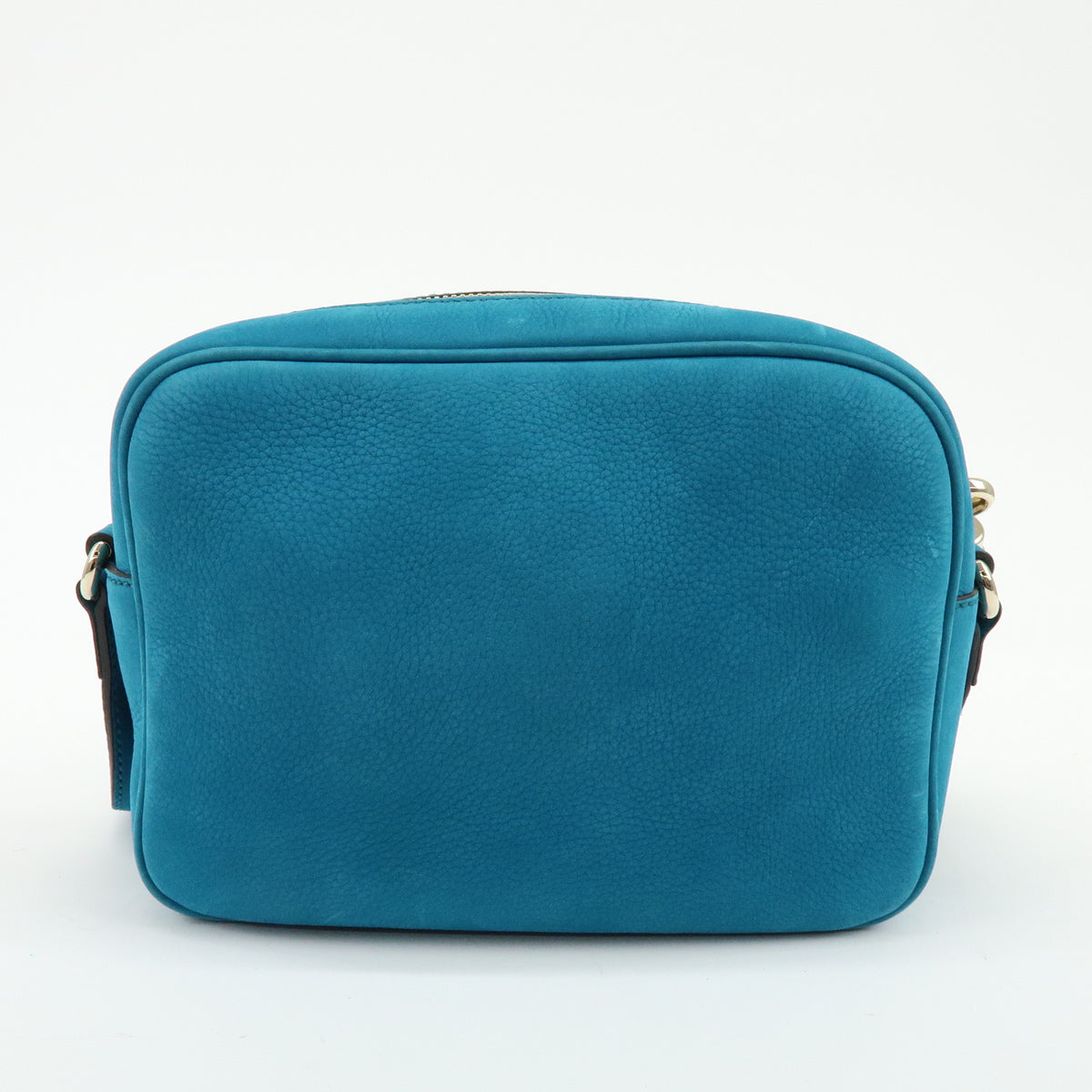 GUCCI SOHO Interlocking G Leather Disco Bag Shoulder Bag Blue 308364