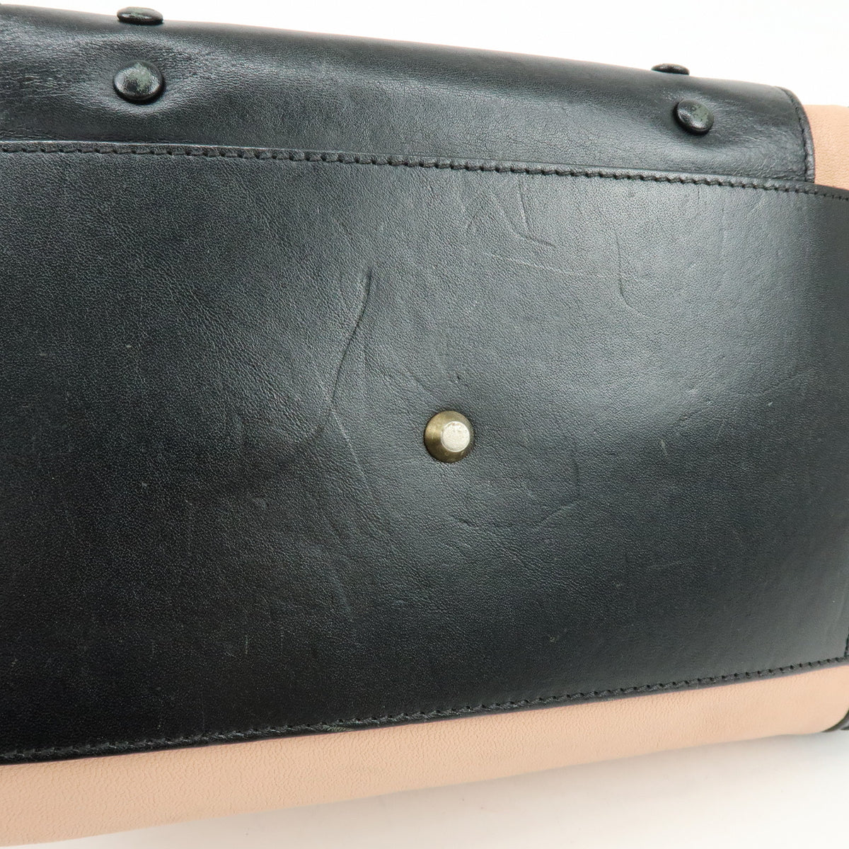 Chloe Alice Leather 2Way Bag Hand Bag Shoulder Bag Black Pink Beige