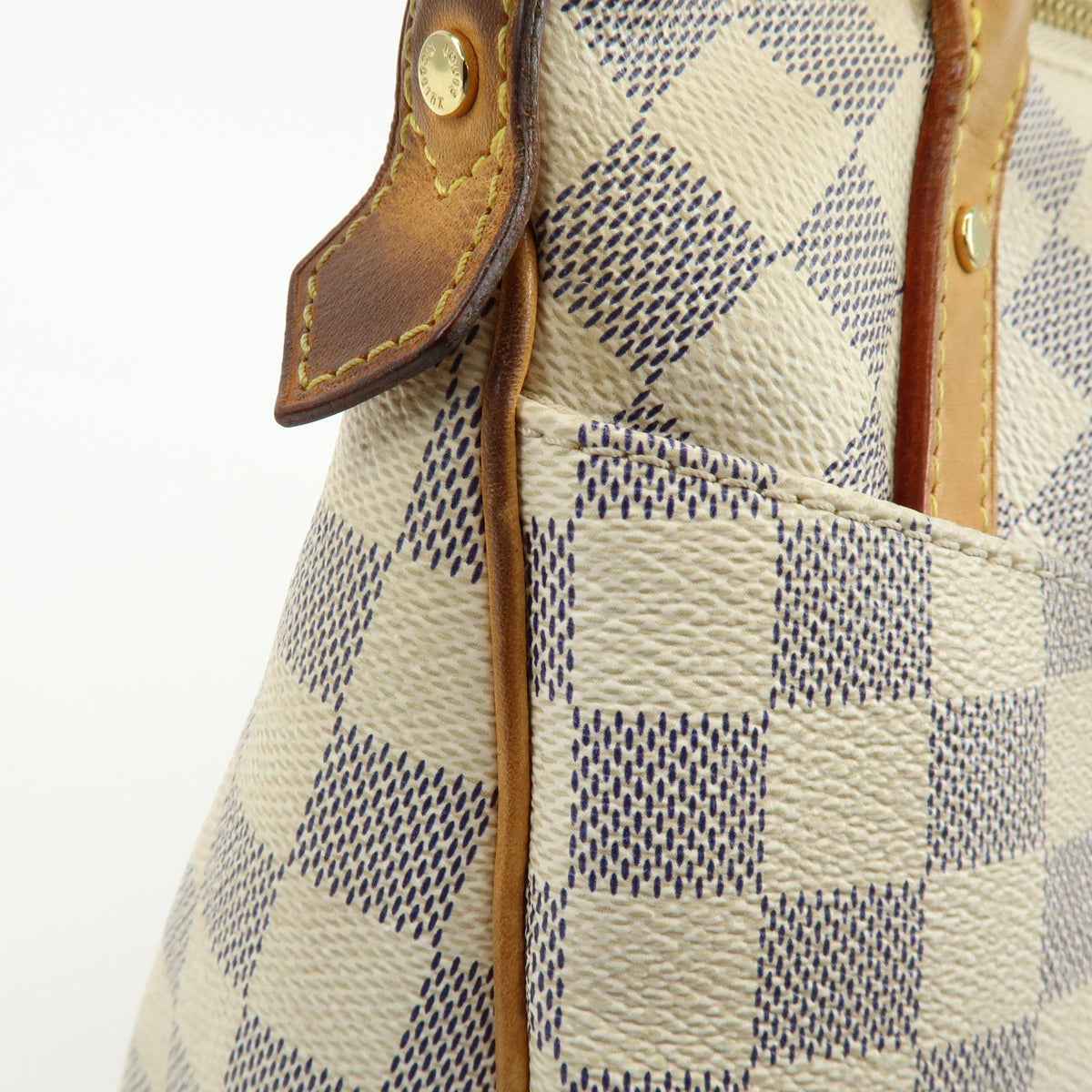 Louis Vuitton Damier Azur Canvas Figheri PM Tote Shoulder Bag N41176