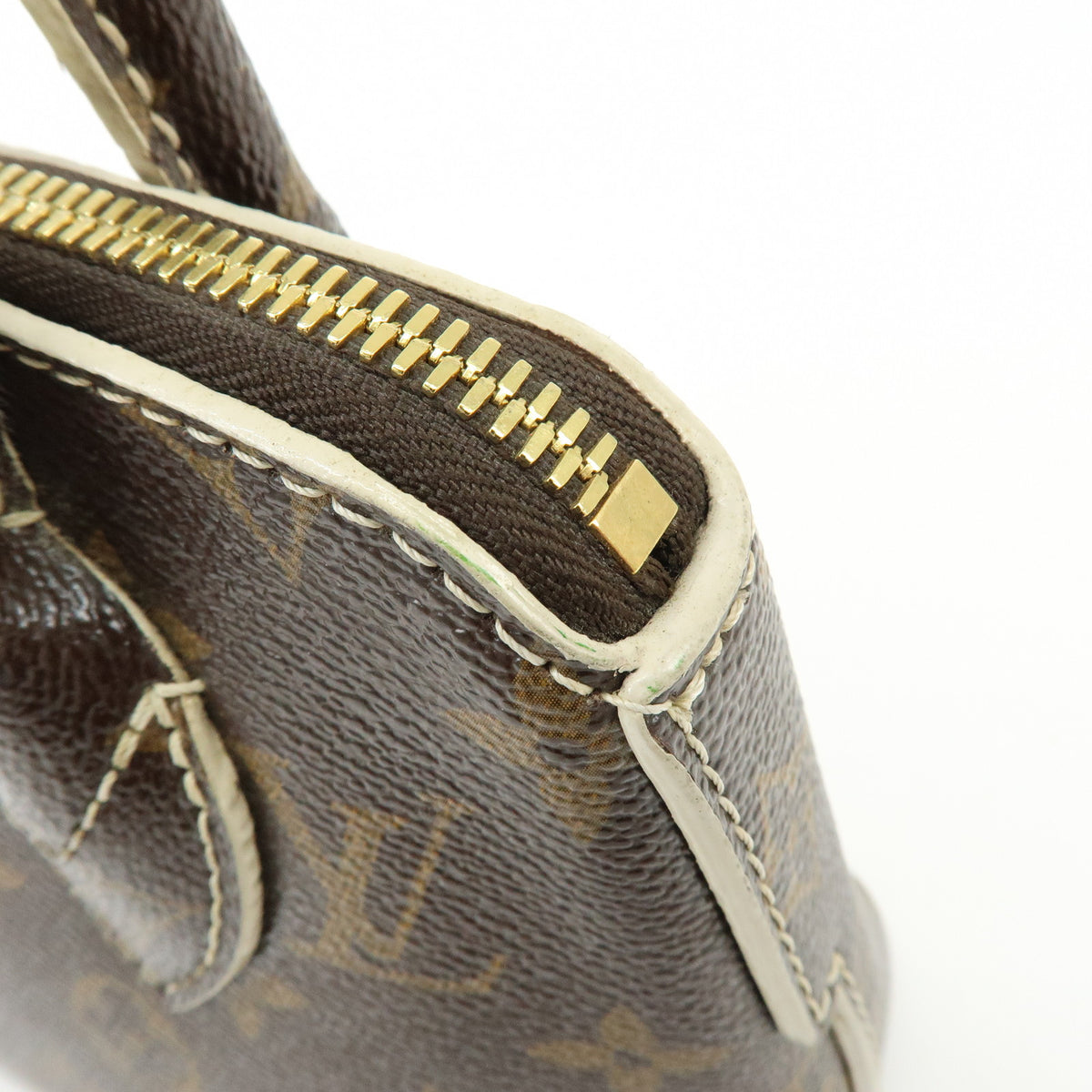 Louis Vuitton Monogram Shiny Lockit BB Mini Hand Bag Brown M40599