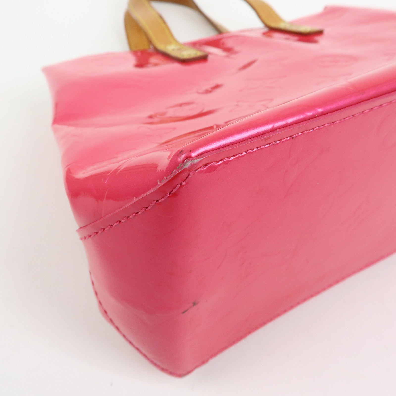 Louis Vuitton Monogram Vernis Lead PM Hand Bag Pink M91221