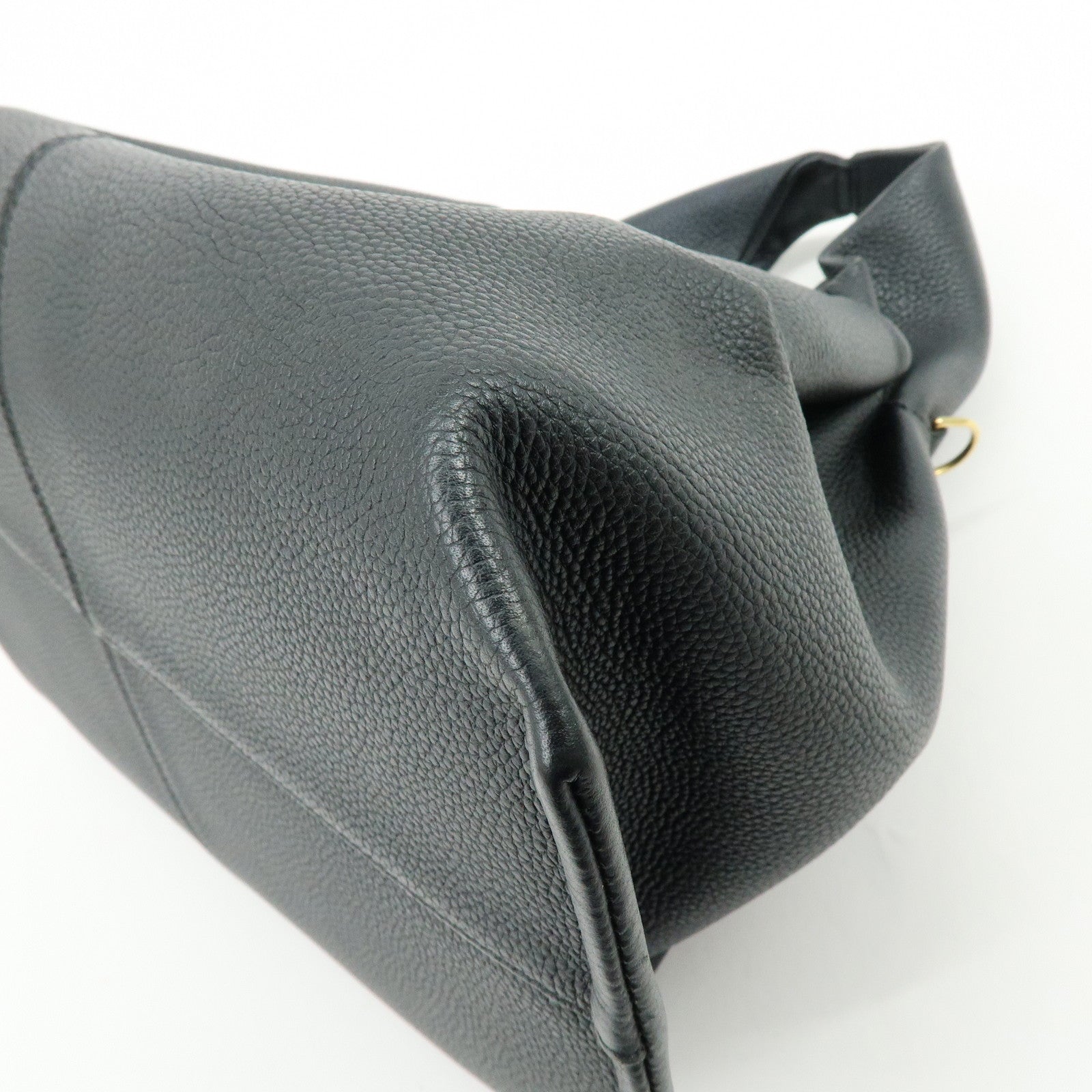 POLENE Numéro Neuf Calf Leather 2Way Bag Hand Shoulder Bag Black