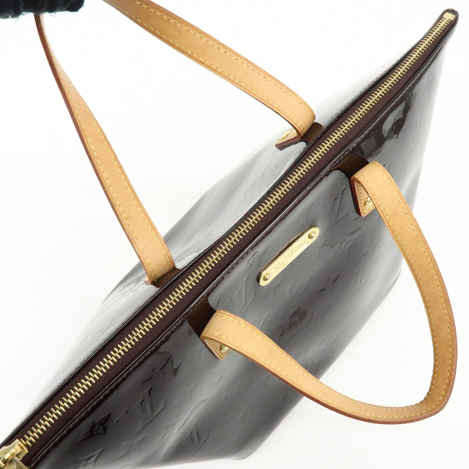 Louis Vuitton Monogram Vernis Bellevue PM Hand Bag Violet M93584