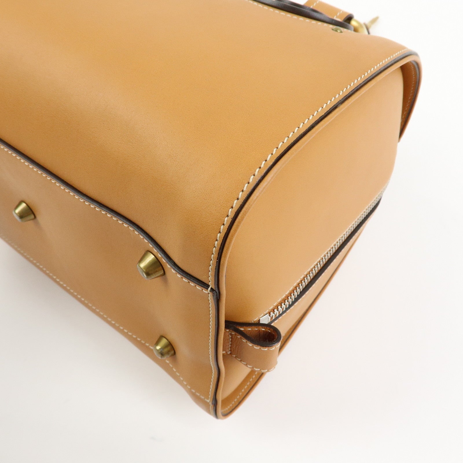 Chloe Paddington Leather 2Way Bag Hand Bag Shoulder Bag Brown