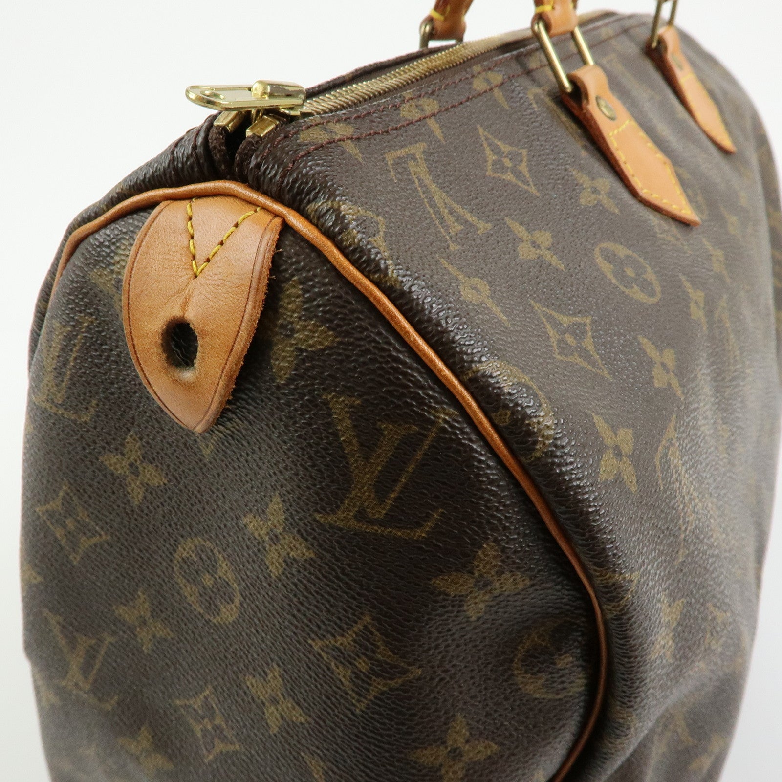Louis Vuitton Monogram Speedy 40 Hand Bag Boston Bag Brown M41522