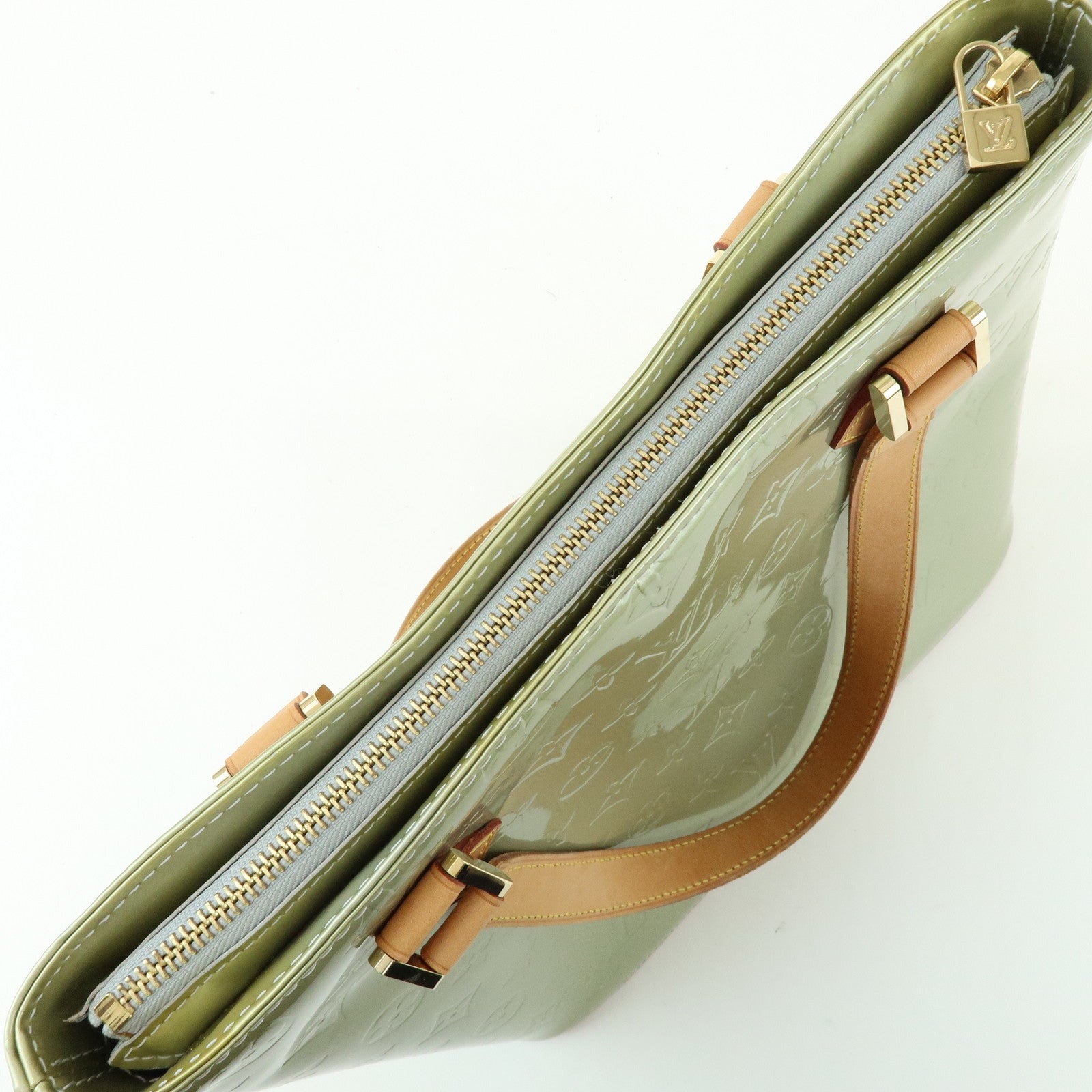 Louis Vuitton Monogram Vernis Houston Hand Bag Gris M91053