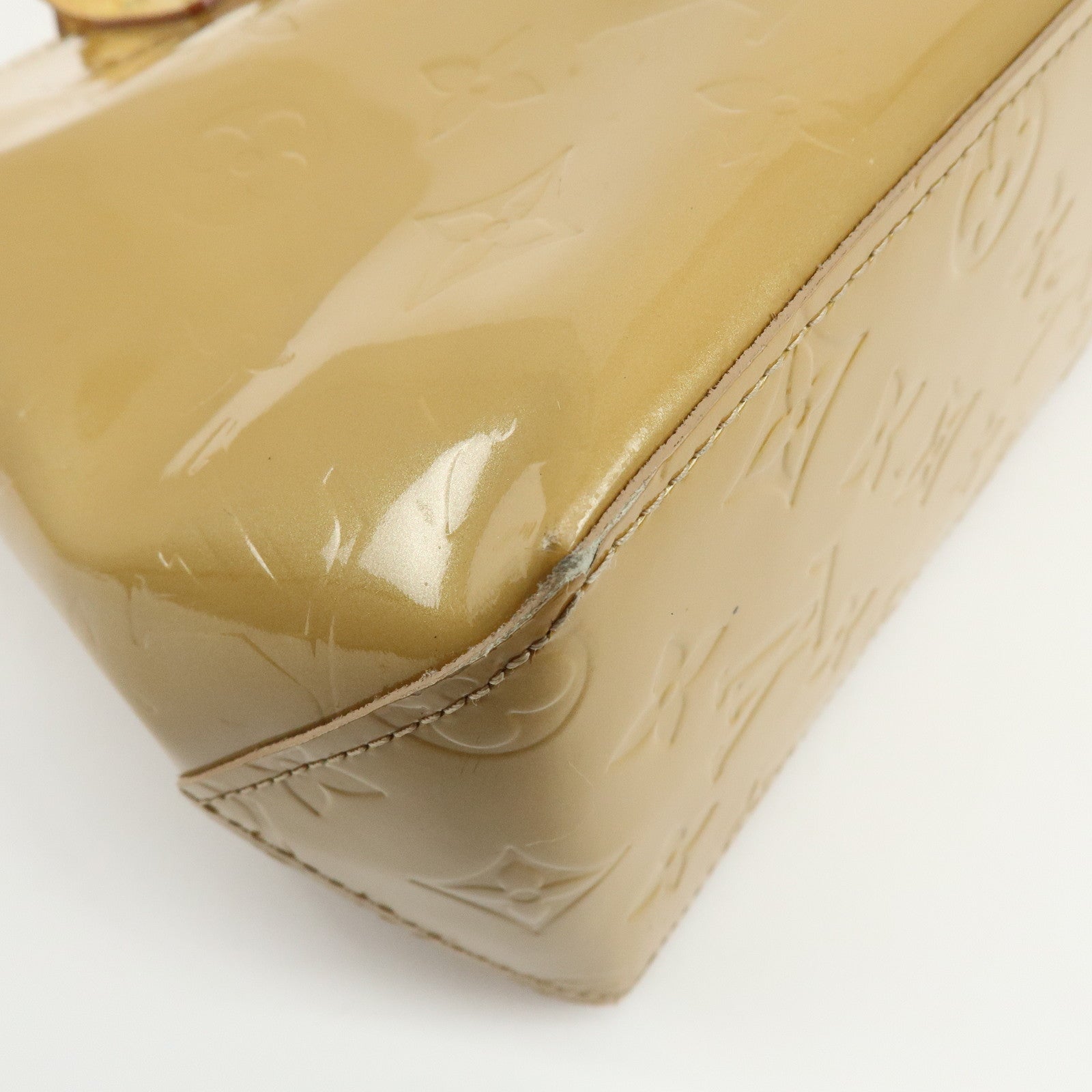Louis Vuitton Monogram Vernis Reade PM Hand Bag Noisette M91334
