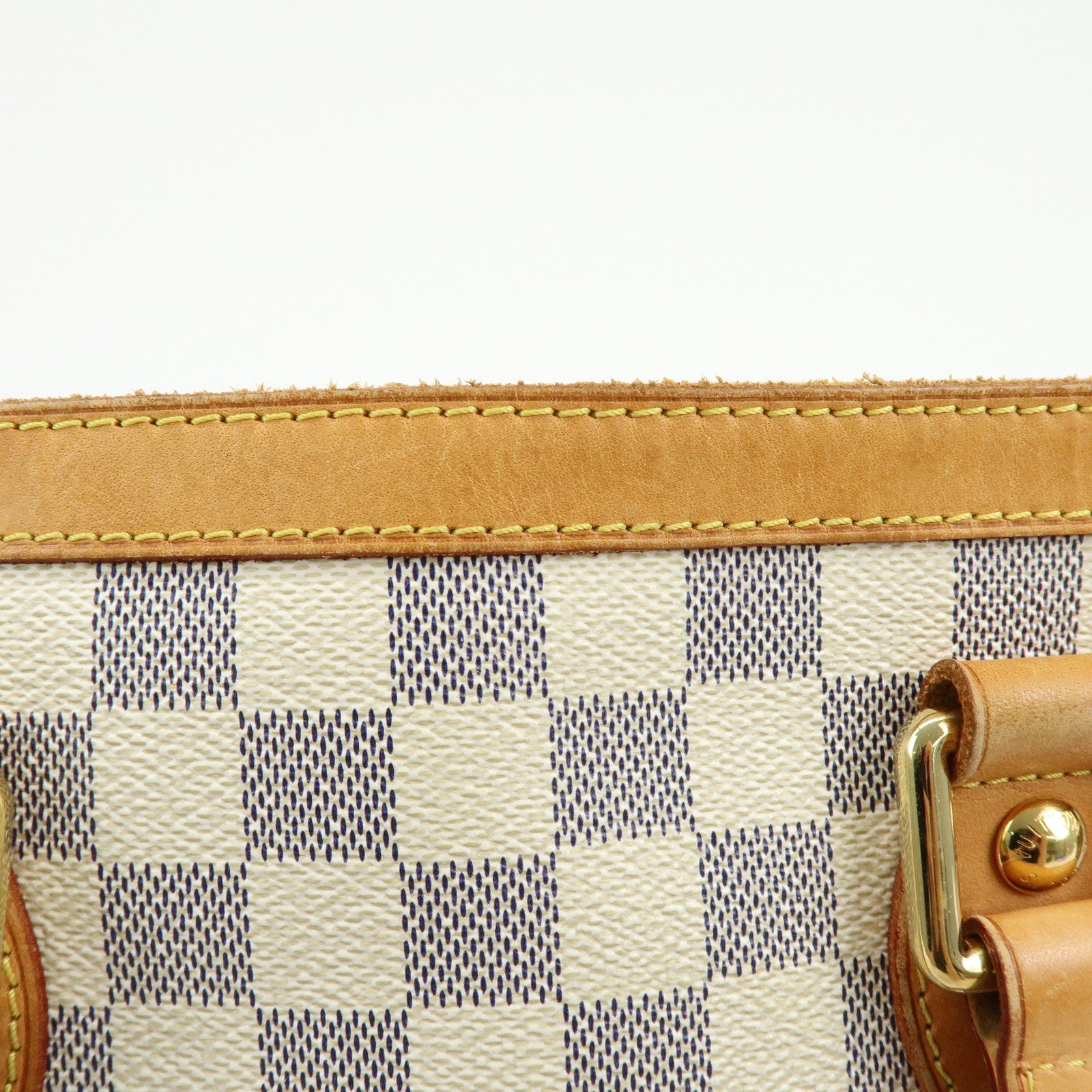 Louis Vuitton Damier Azur Hampstead PM Hand Bag Ivory N51207