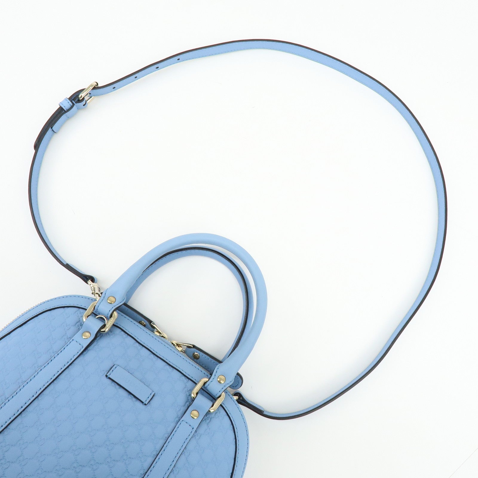 GUCCI Microguccissima Leather 2Way Bag Hand Bag Shoulder Bag 449654