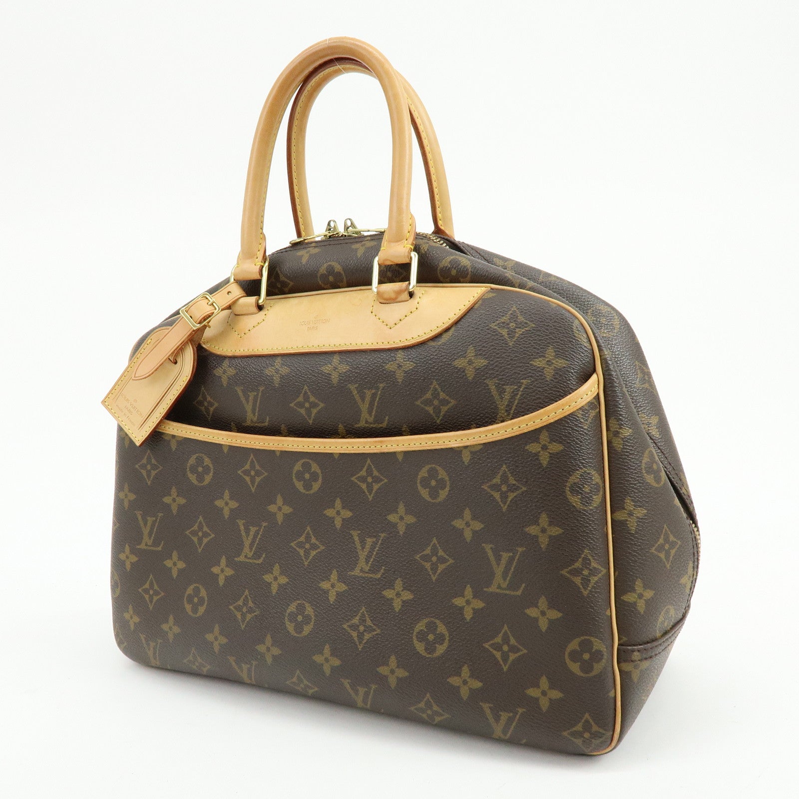 Louis Vuitton Monogram Deauville Canvas Hand Bag Brown M47270