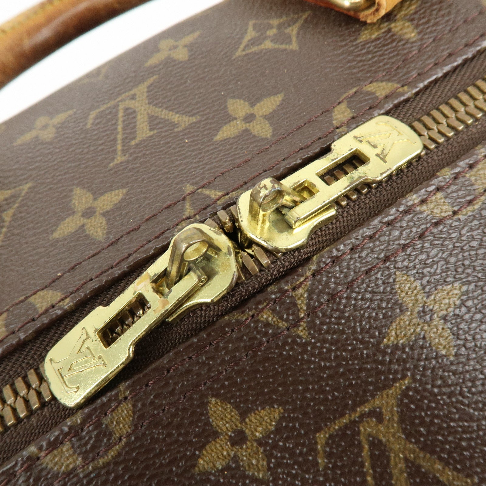Louis Vuitton Monogram Keep All 55 Boston Bag Hand Bag Brown M41424