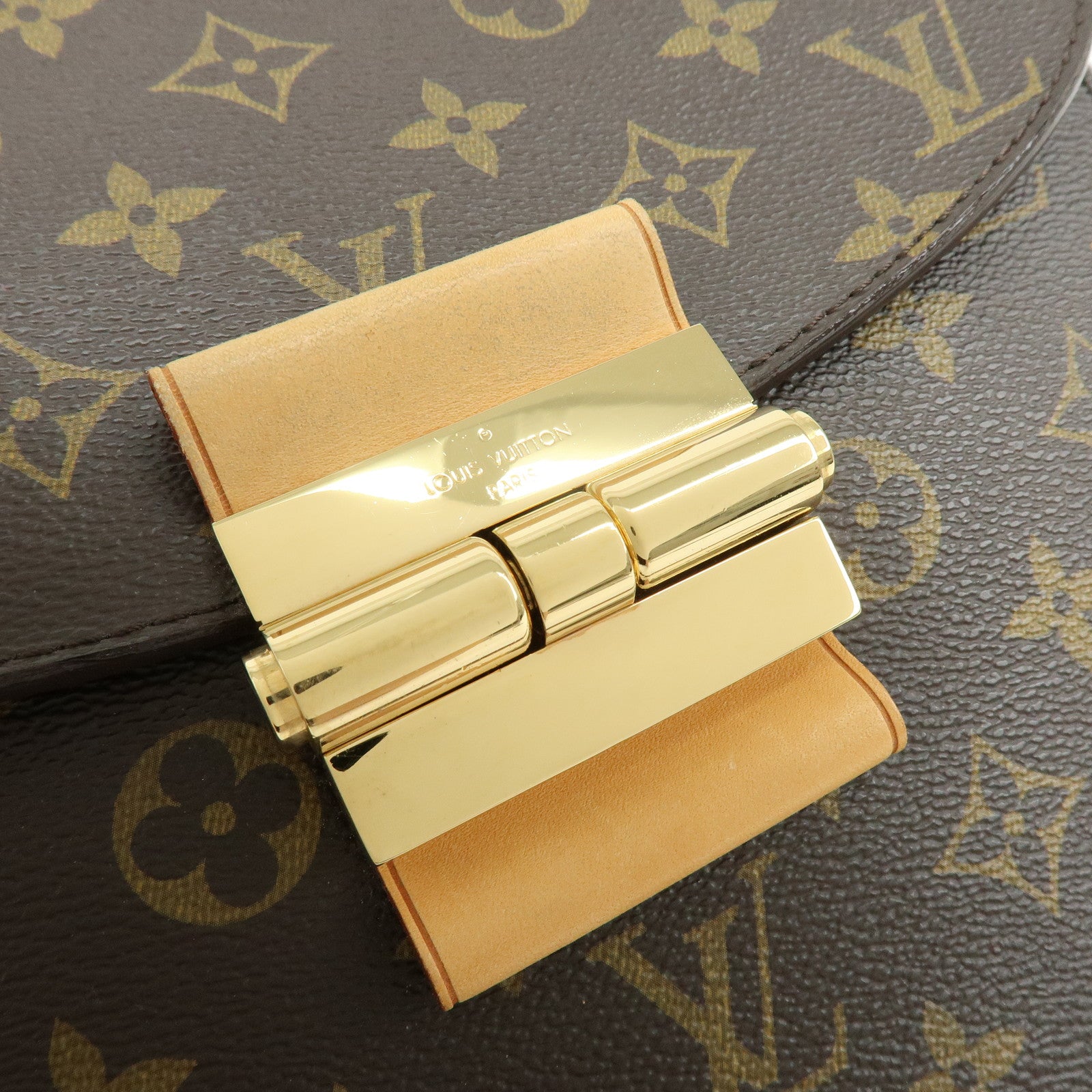 Louis Vuitton Monogram Olympe Canvas Hand Bag Shoulder Bag Brown M40579