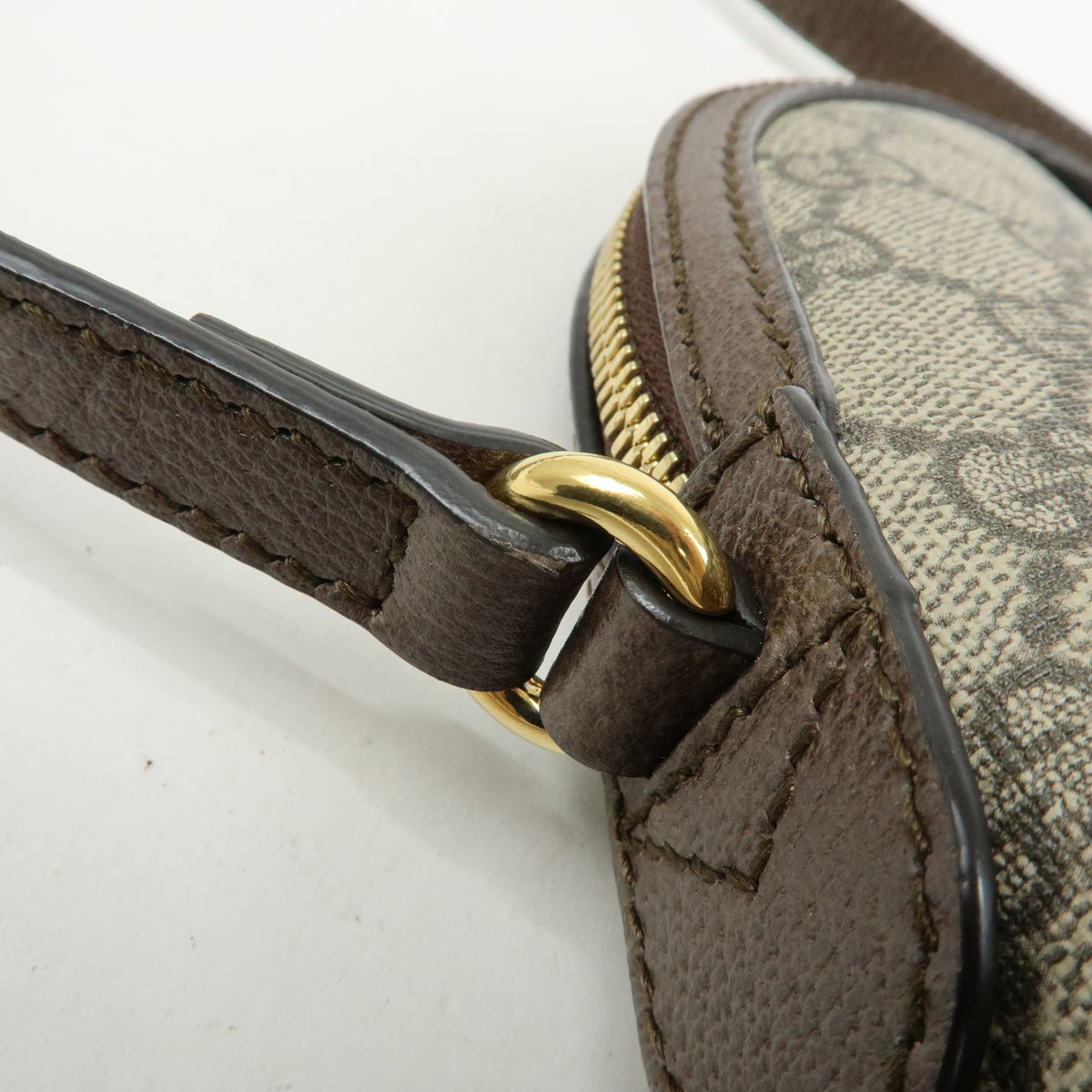 GUCCI Ophidia Sherry Double G GG Supreme Leather Shoulder Bag 499621