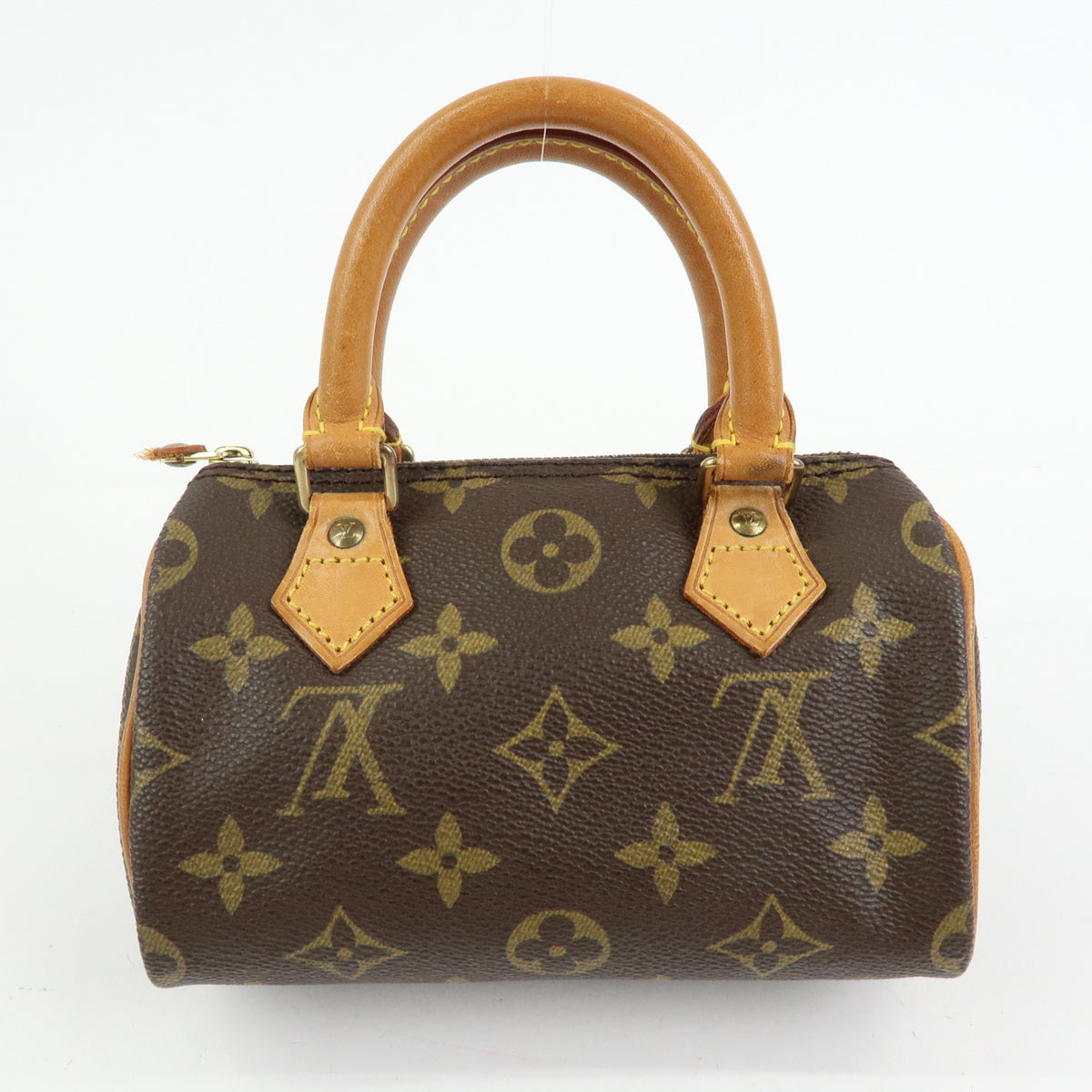 Louis Vuitton Monogram Mini Speedy Hand Bag Brown M41534