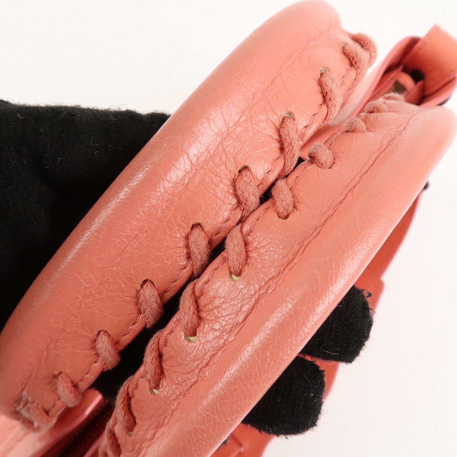 BALENCIAGA The First Leather 2Way Bag Shoulder Bag Pink 103208 Used