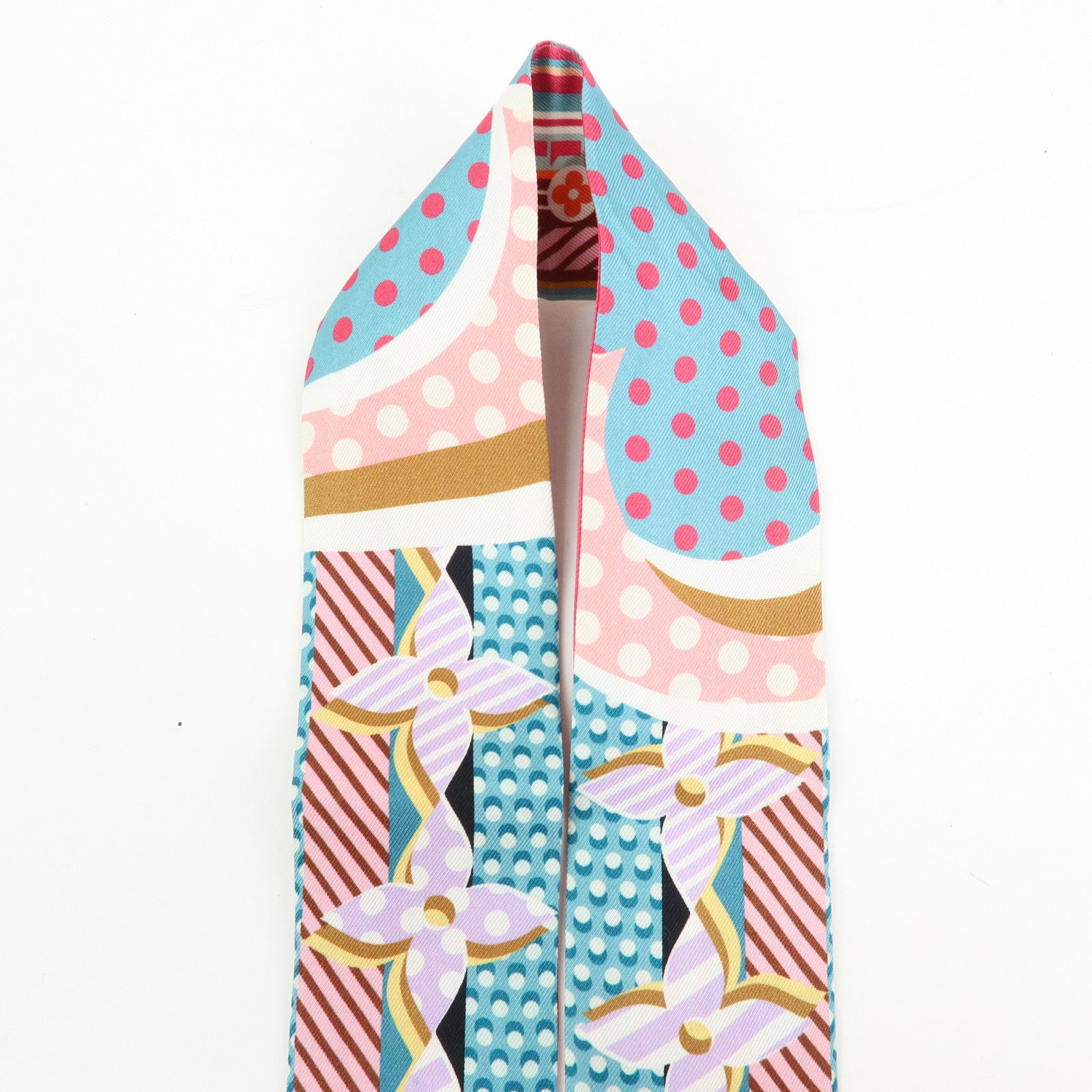 Louis Vuitton Silk100% Bandeau BB POP LV Scarf Multicolor M73859