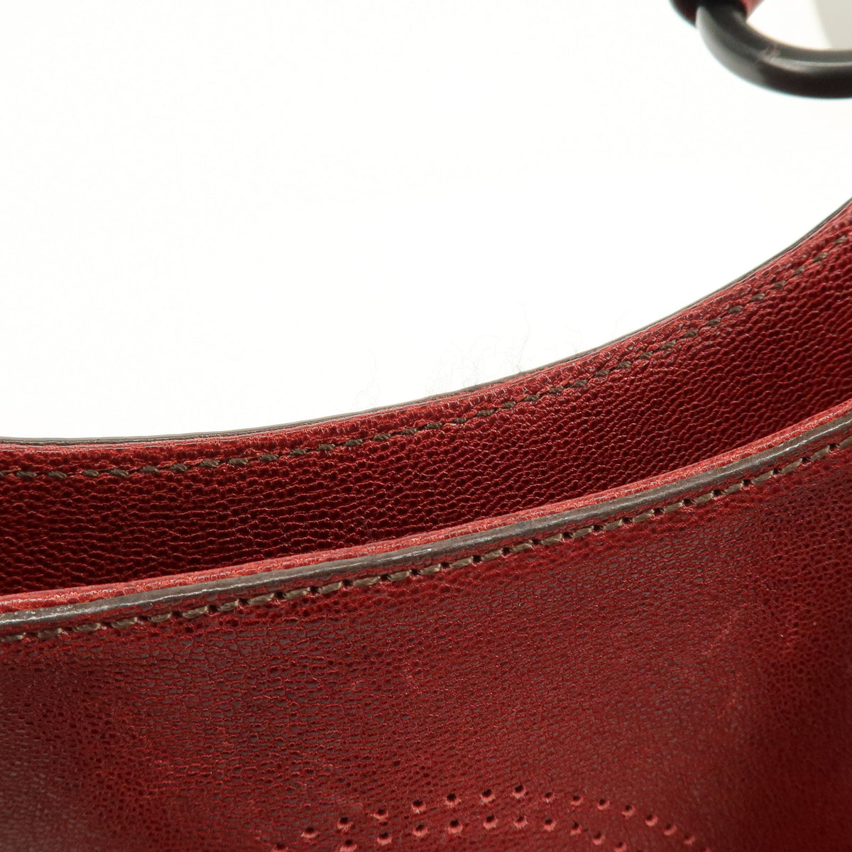 Cartier Marcello de Cartier Leather Tote Bag Hand Bag Bordeaux