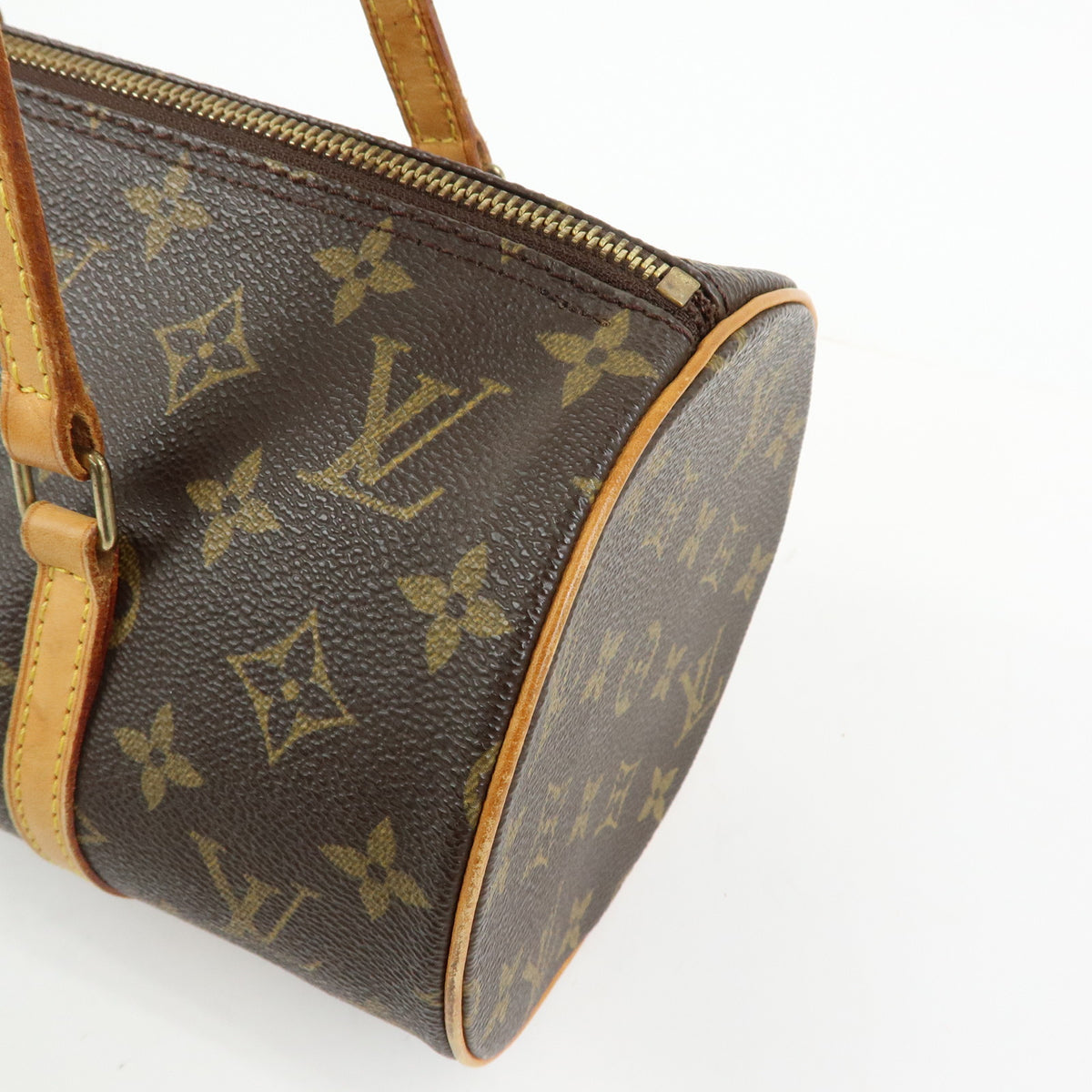 Louis Vuitton Monogram Papillon 30 Hand Bag Brown M51385