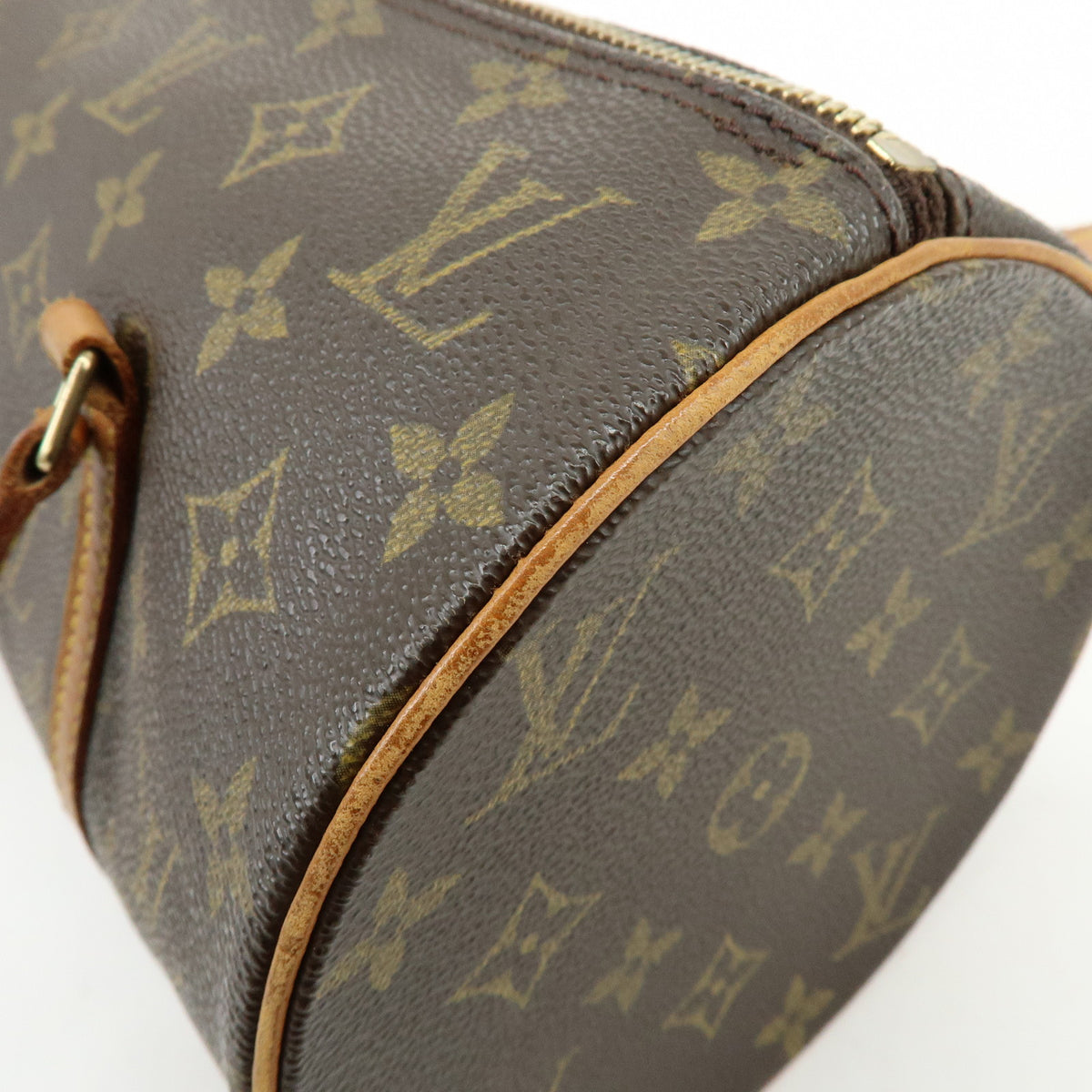 Louis Vuitton Monogram Papillon 30 Hand Bag Brown M51385